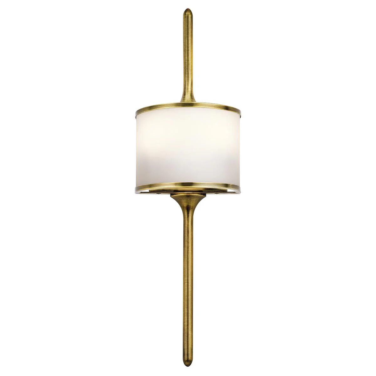 Mona 2-flammige kleine Wandleuchte - Naturmessing - Image 6