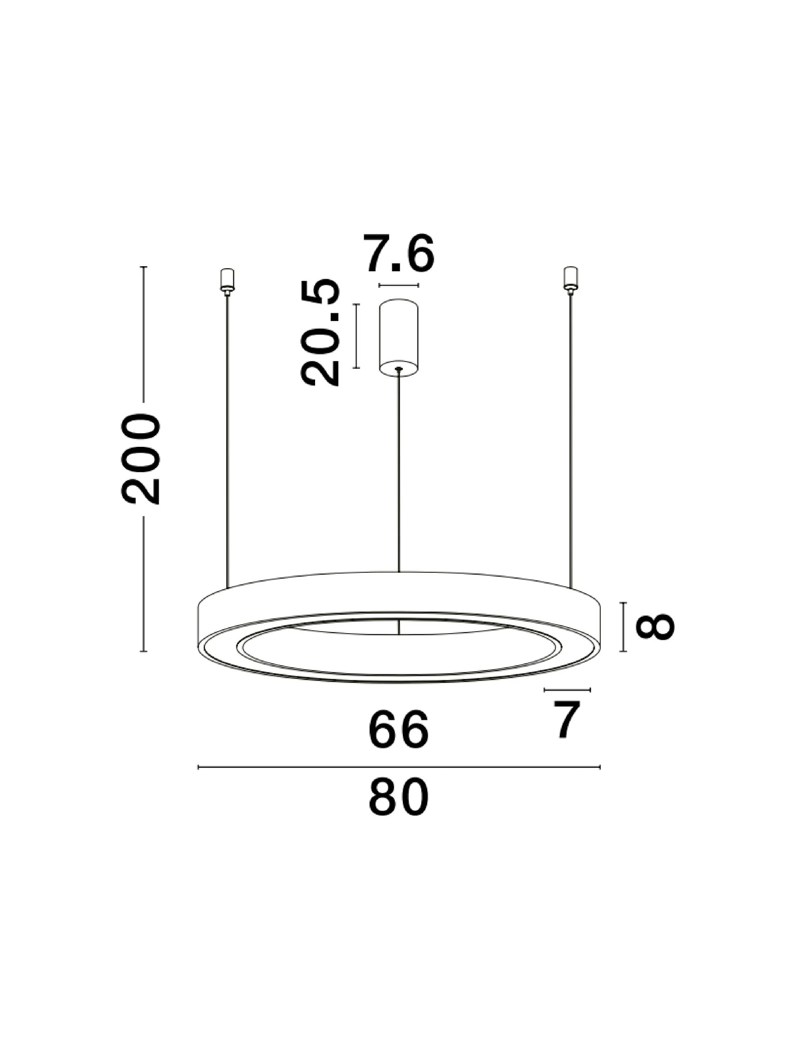 MORBIDO Pendelleuchte 59 Watt 800 mm 2700-4000 Kelvin dimmbar - Image 5