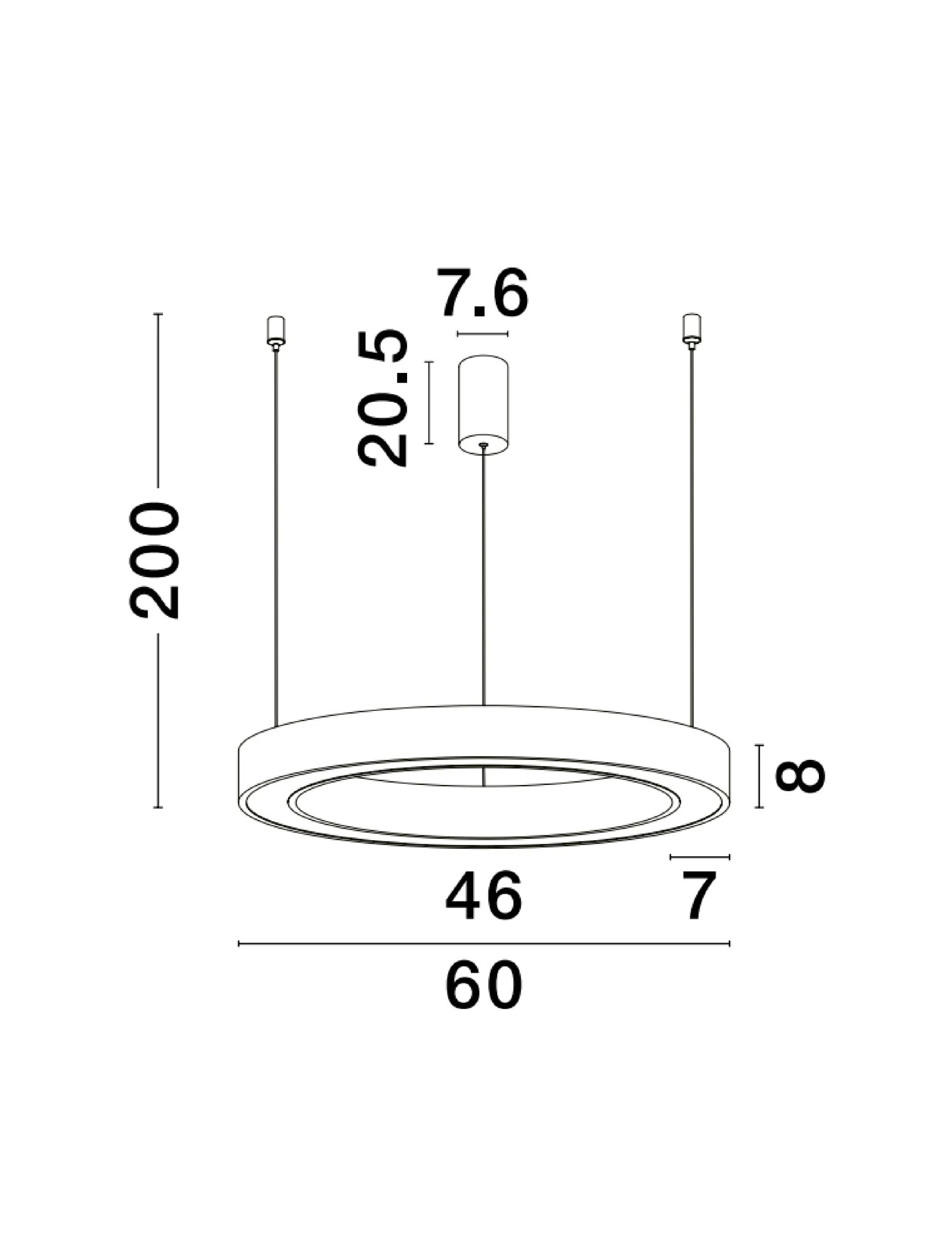 MORBIDO Pendelleuchte 48 Watt 600 mm 2700-4000 Kelvin dimmbar - Image 3