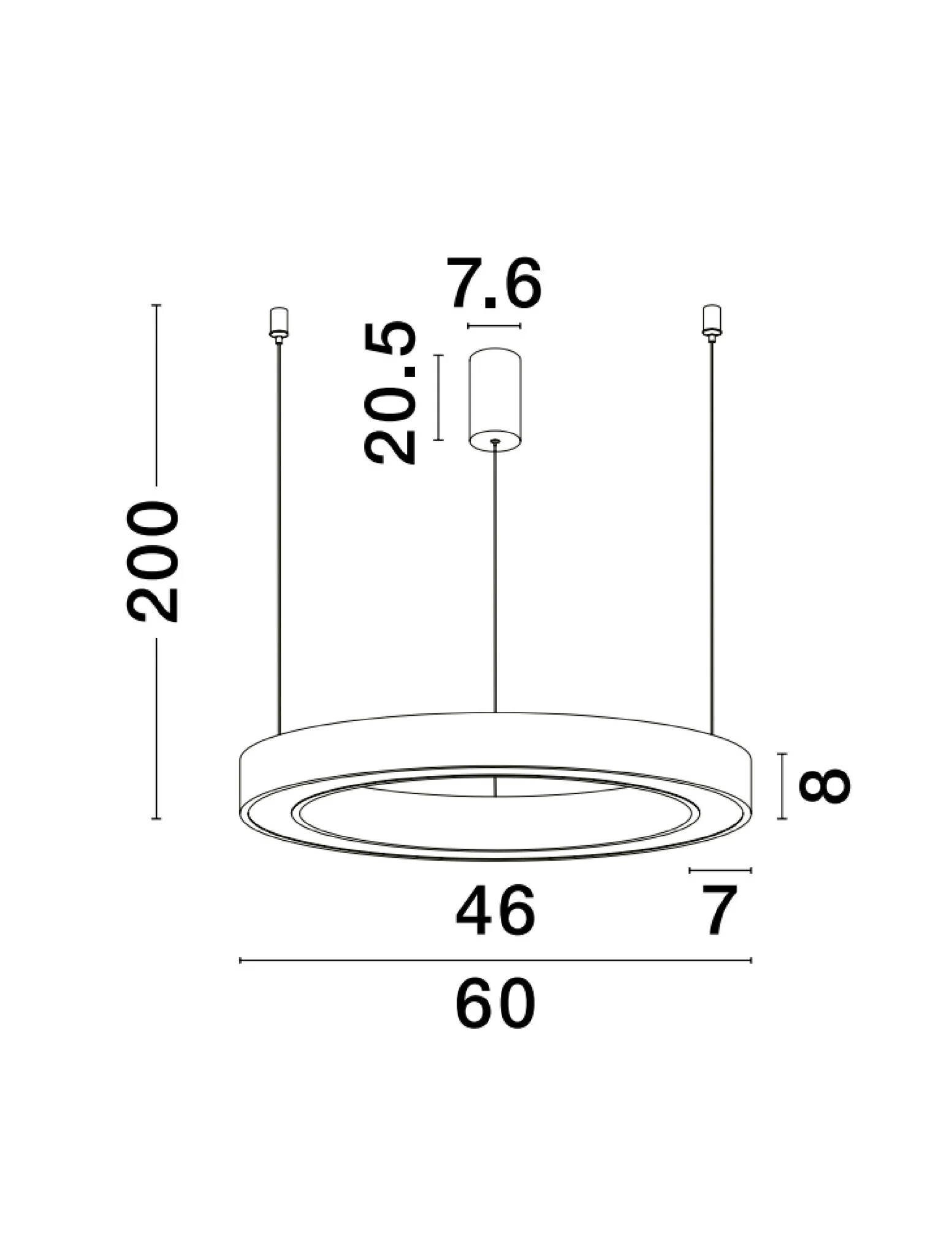 MORBIDO Pendelleuchte 48 Watt 600 mm 2700-4000 Kelvin dimmbar - Image 5