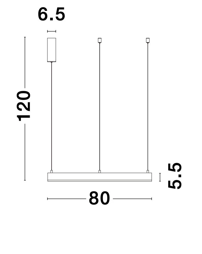 MOTIF Pendelleuchte 50 Watt 800 mm 3000 Kelvin dimmbar - Image 7