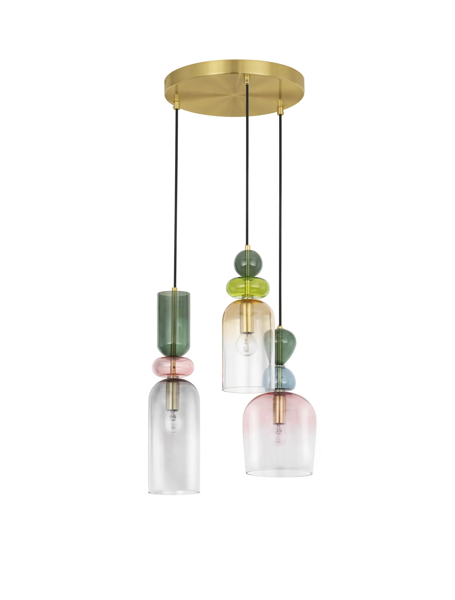 Nova Luce MURANO Pendelleuchte E14 3-fach Gold dimmbar 9009237  4170 mm dimmbar - Image 2