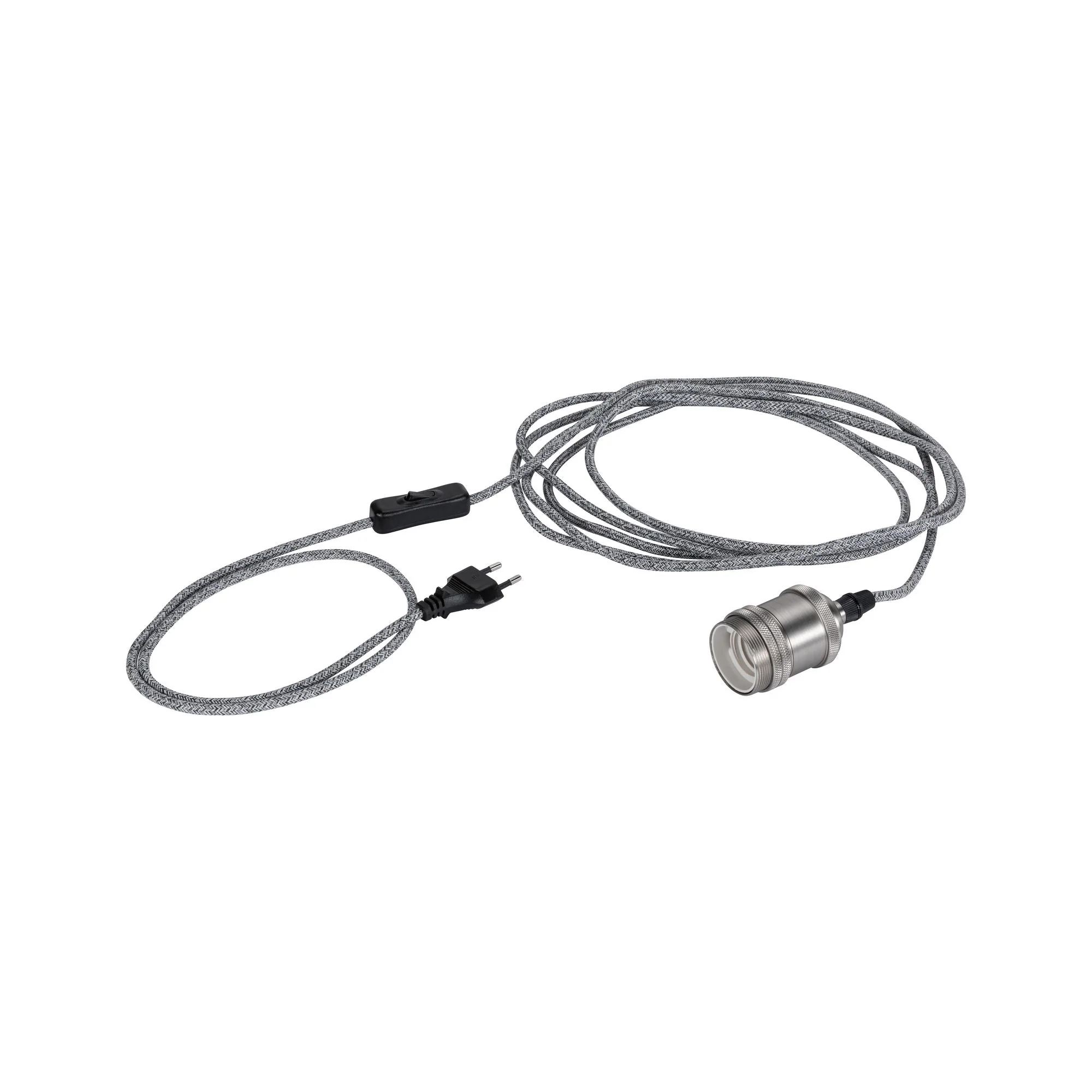Neordic Eldar inkl. Stecker E27 max. 20W Grau/Nickel dimmbar Metall - Image 12