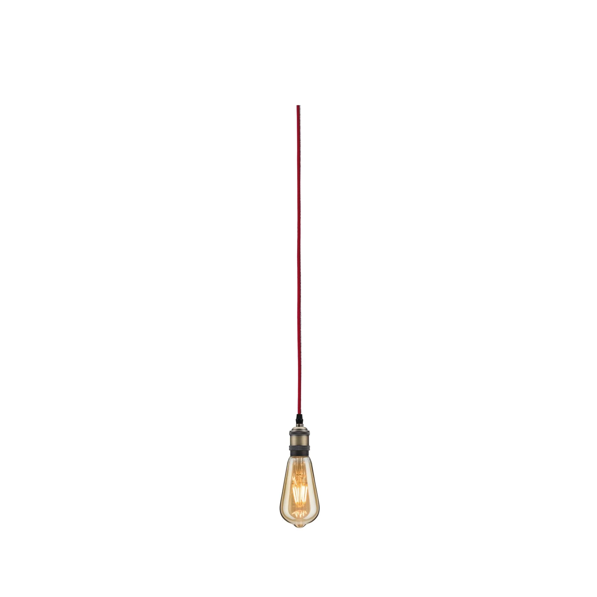 Neordic Eldar inkl. Stecker E27 max. 20W Rot/Nickel gebürstet dimmbar Metall - Image 7