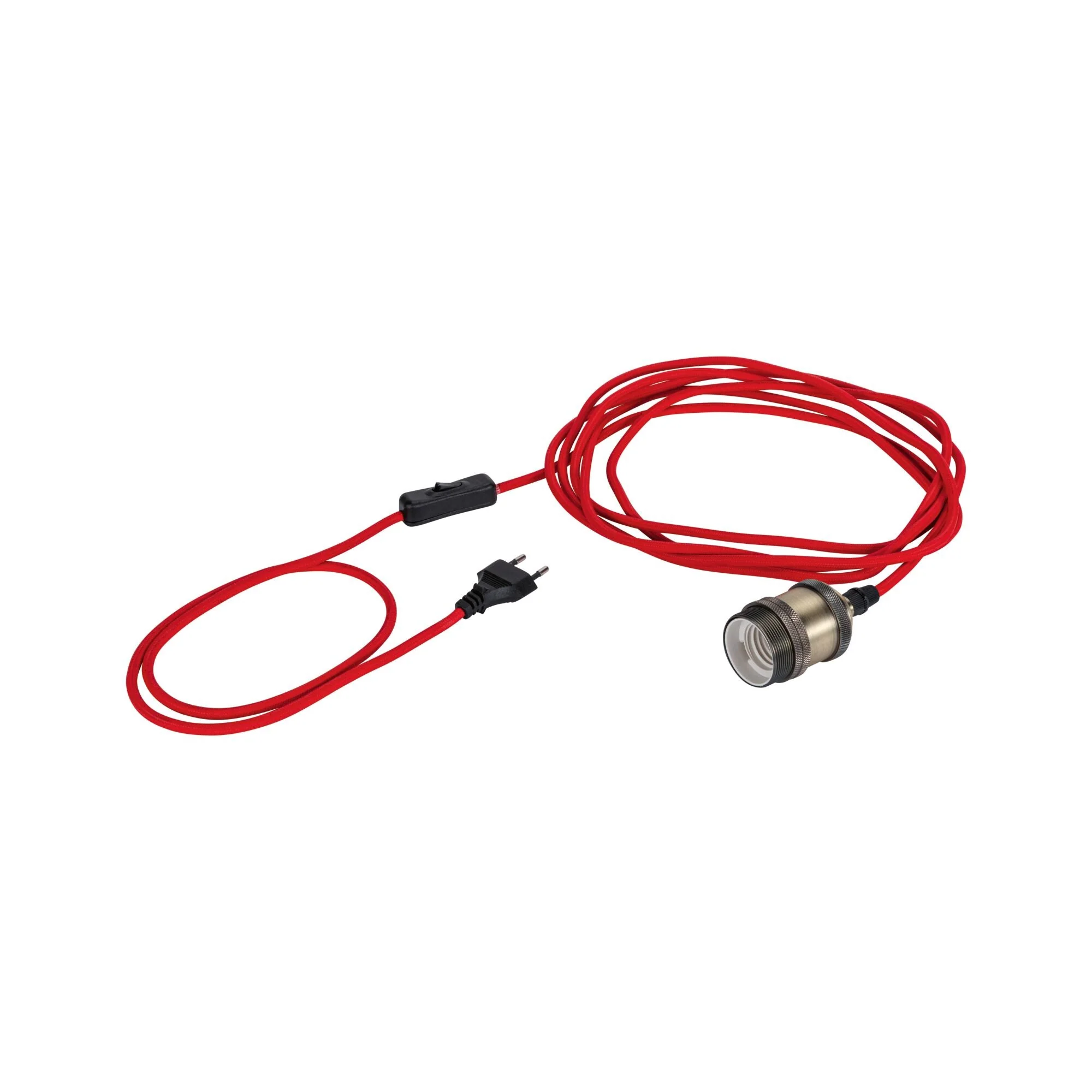 Neordic Eldar inkl. Stecker E27 max. 20W Rot/Nickel gebürstet dimmbar Metall - Image 9