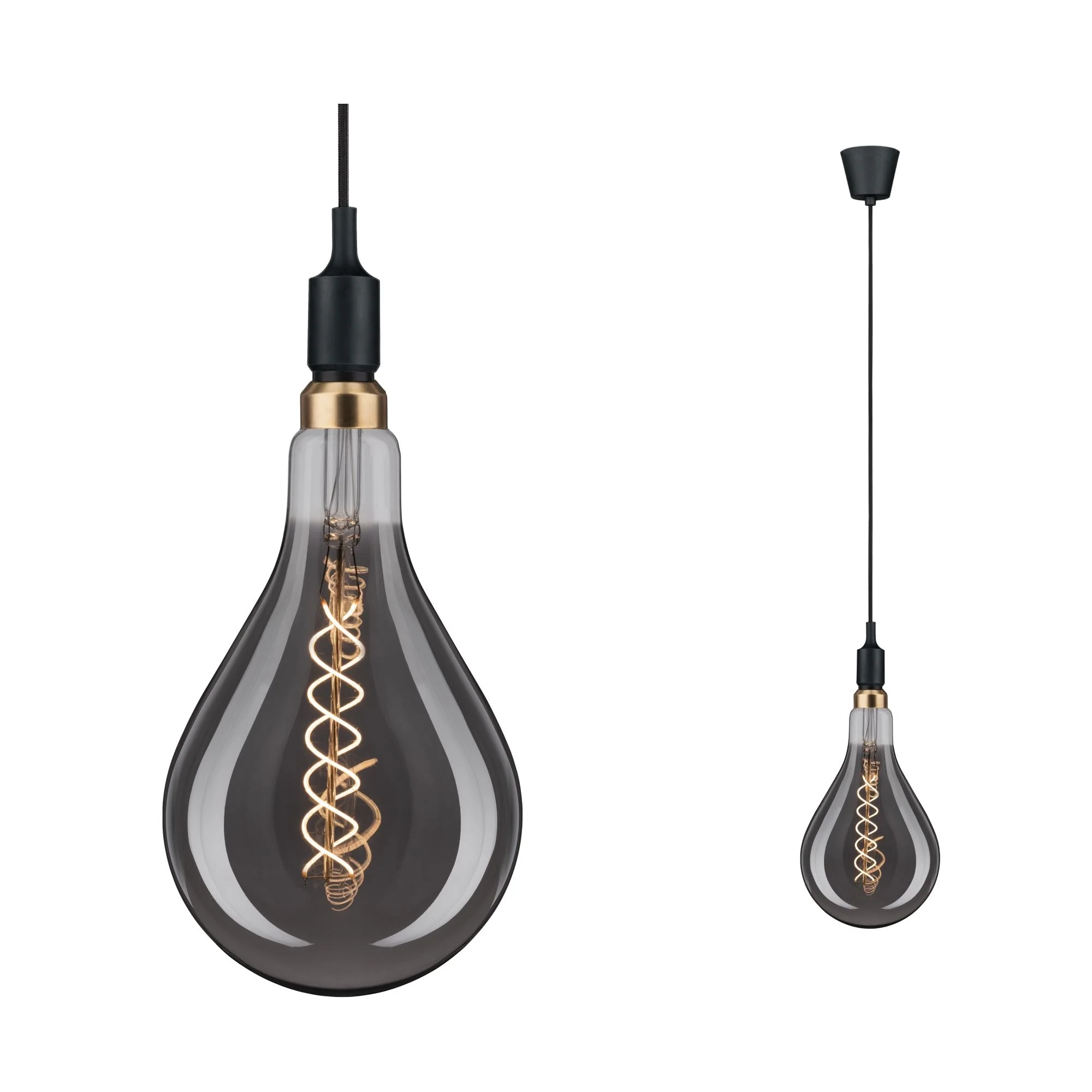 Neordic Ketil Pendelleuchte max1x20WE27 Schwarz 230V Sililkon/Kunststoff Pendelleuchte