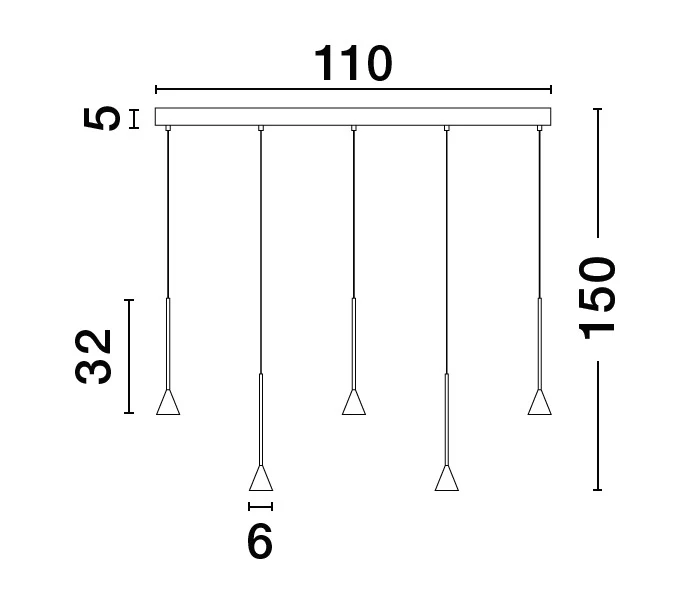 NET Pendelleuchte 27 Watt 1100 mm 3000 Kelvin dimmbar - Image 2