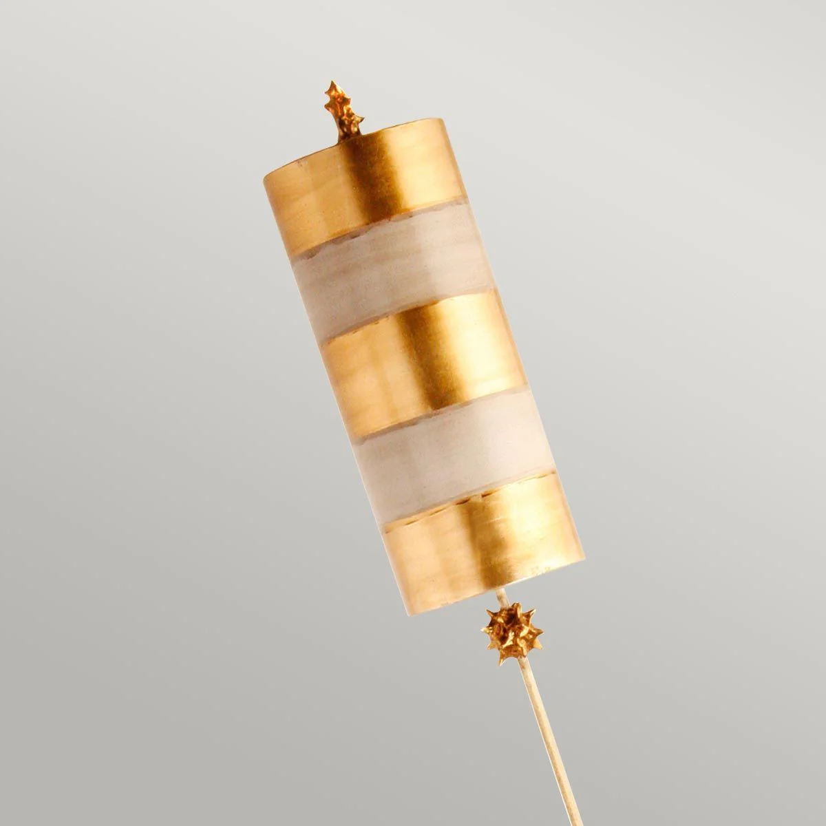 Nettle 1-flammige Stehlampe - Blattgold und Taupe - Image 2