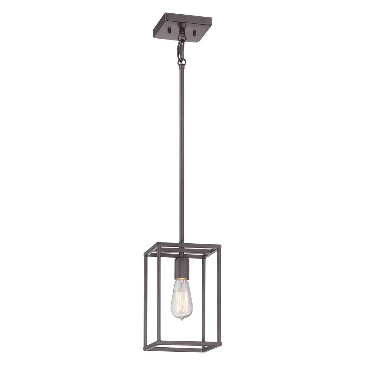 New Harbor 1-flammige Mini-Pendelleuchte - Western-Bronze