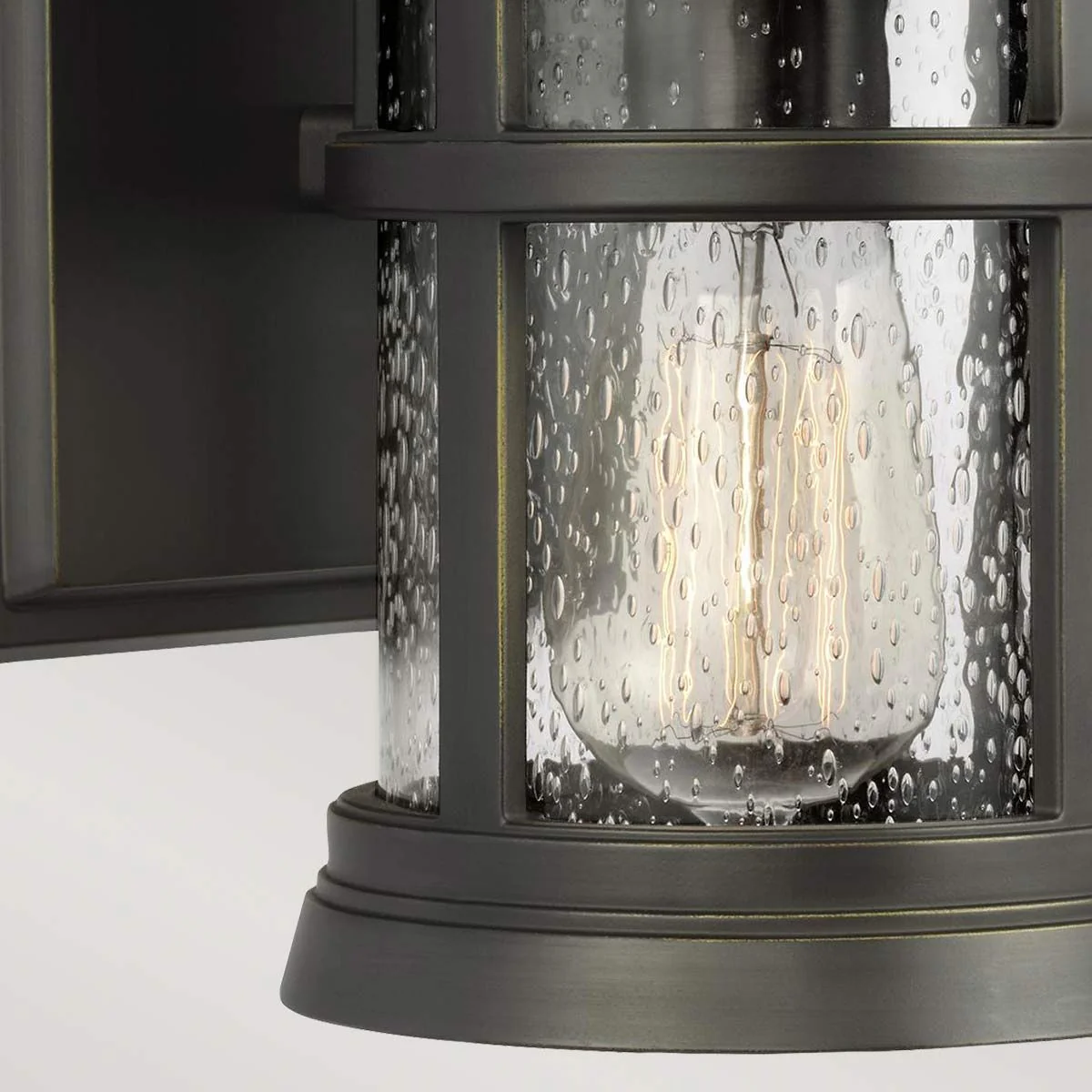 Newport 1-flammige kleine Wandlaterne - Antikbronze - Image 3