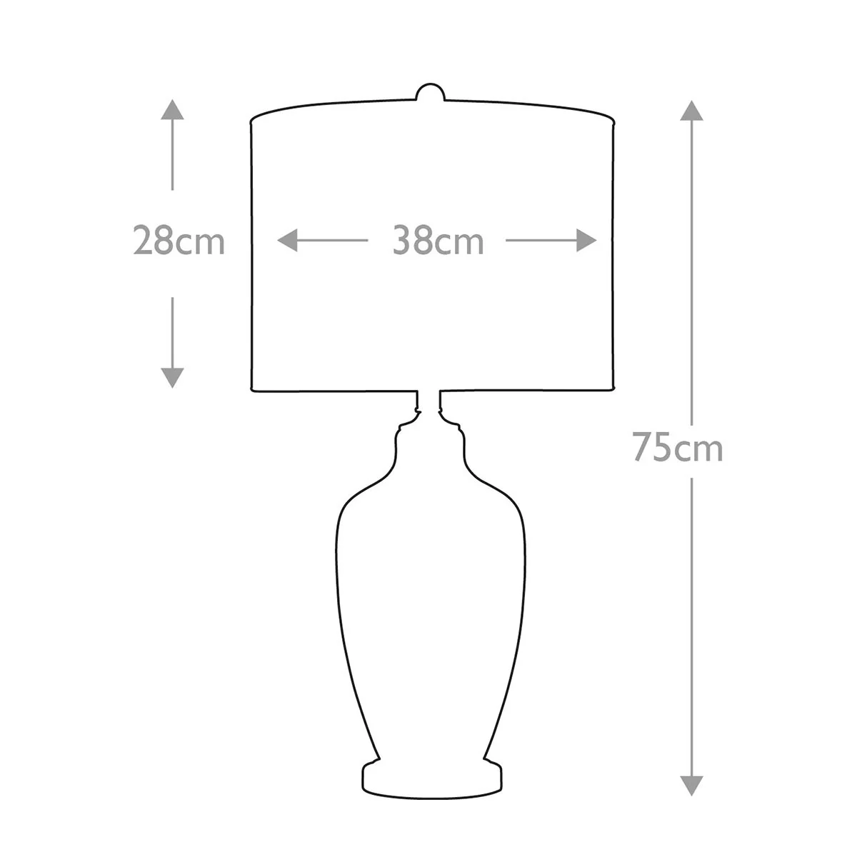 Nicolls 1-flammige Tischlampe - Quecksilberglas - Image 6