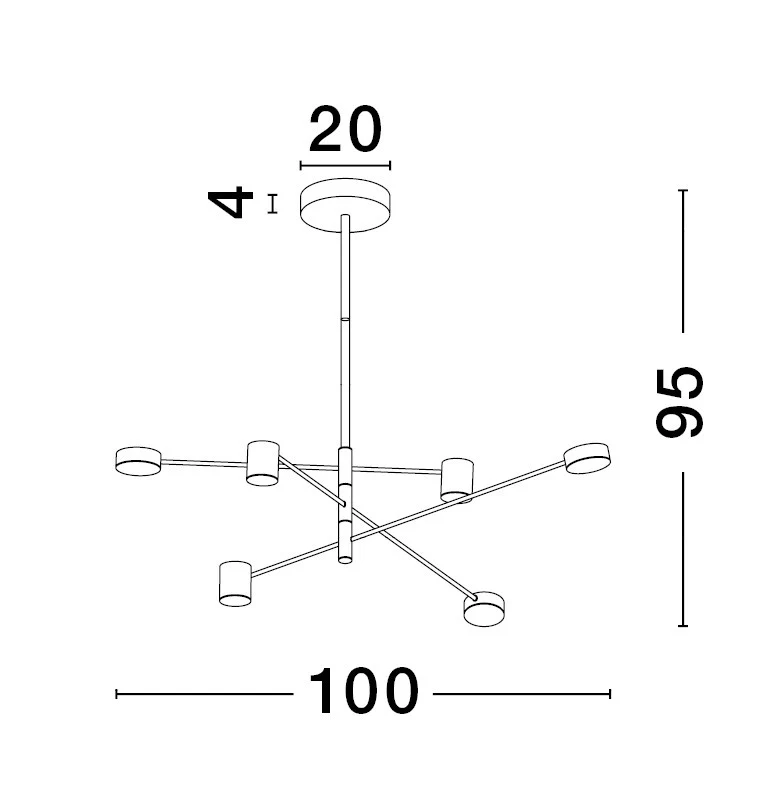 NORDIK Pendelleuchte 28 Watt 1000 mm 3000 Kelvin dimmbar - Image 9