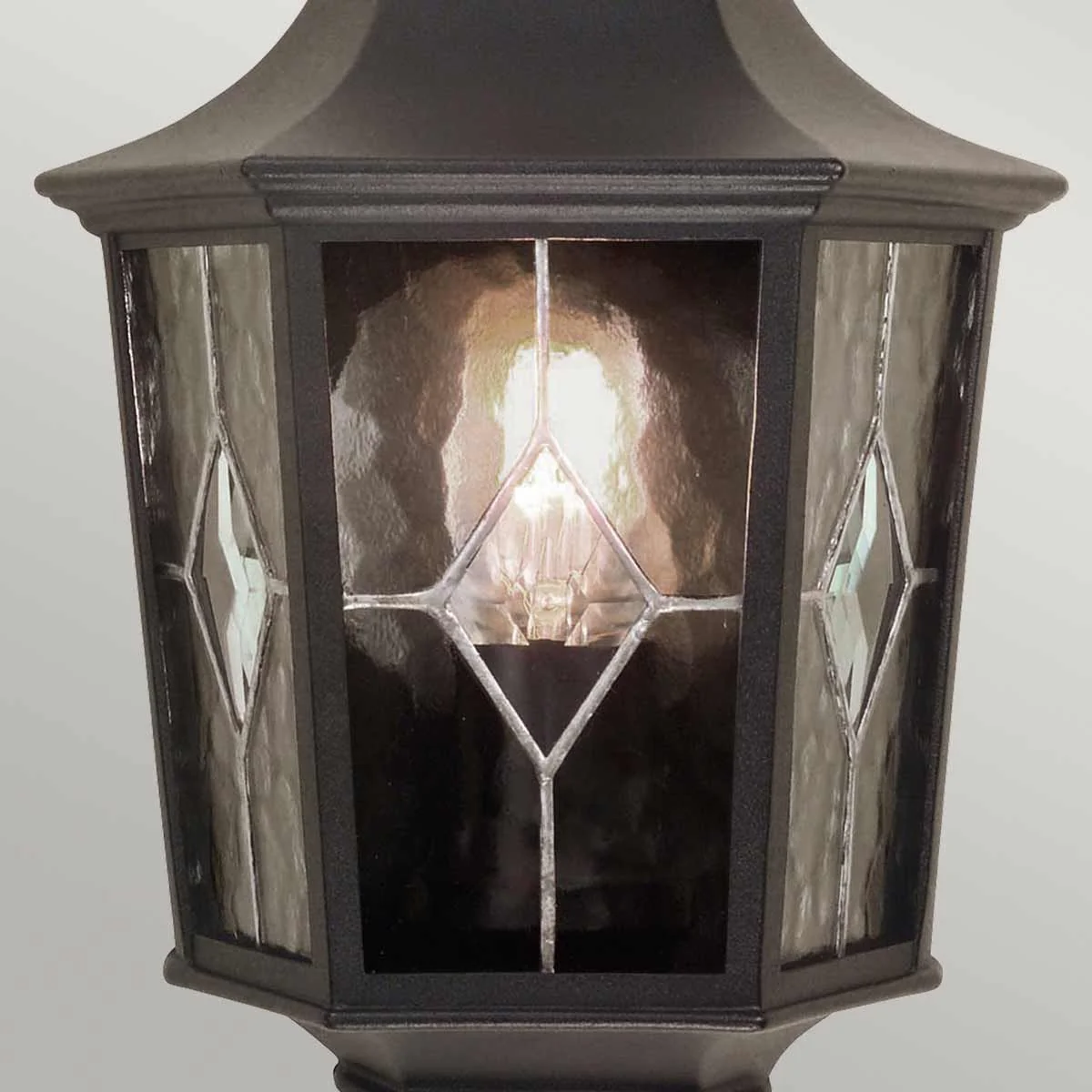 Norfolk 1-flammige Halblaterne - Schwarz - Image 4