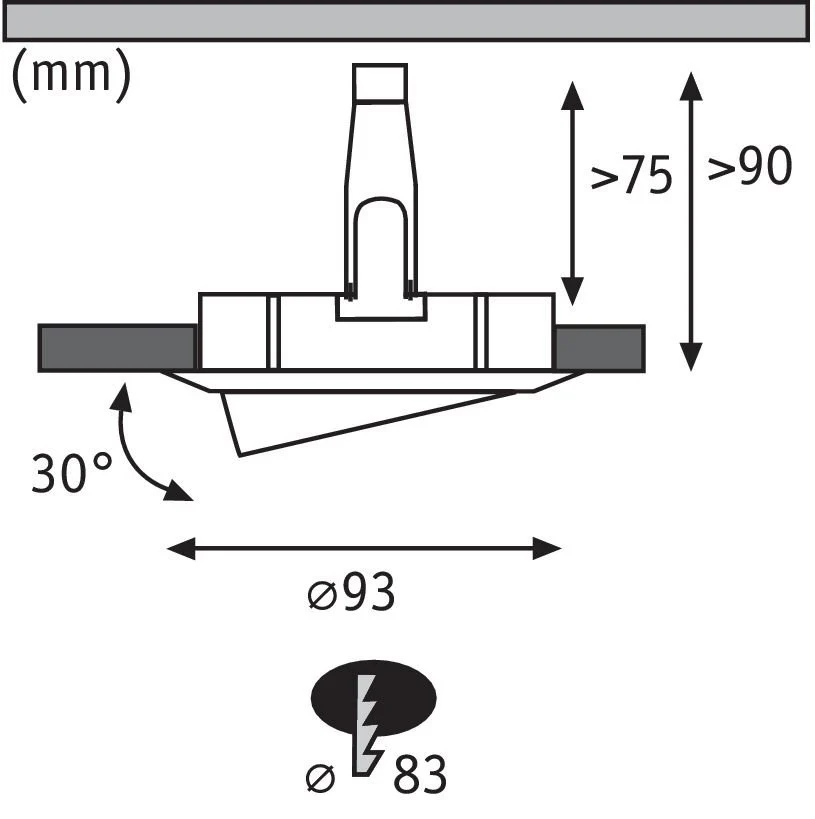 Nova Plus schwenkbar  IP65 Einbaustrahler - Image 3