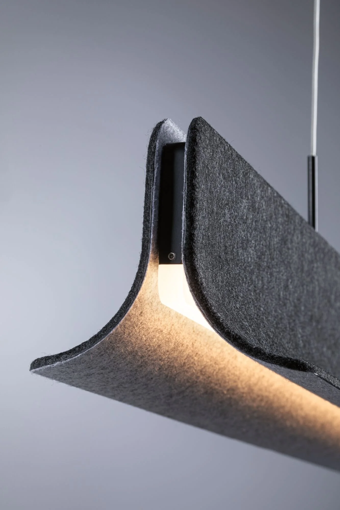 Noyan Pend LED 3Stepdim_W Filz/Met Pendelleuchte - Image 3