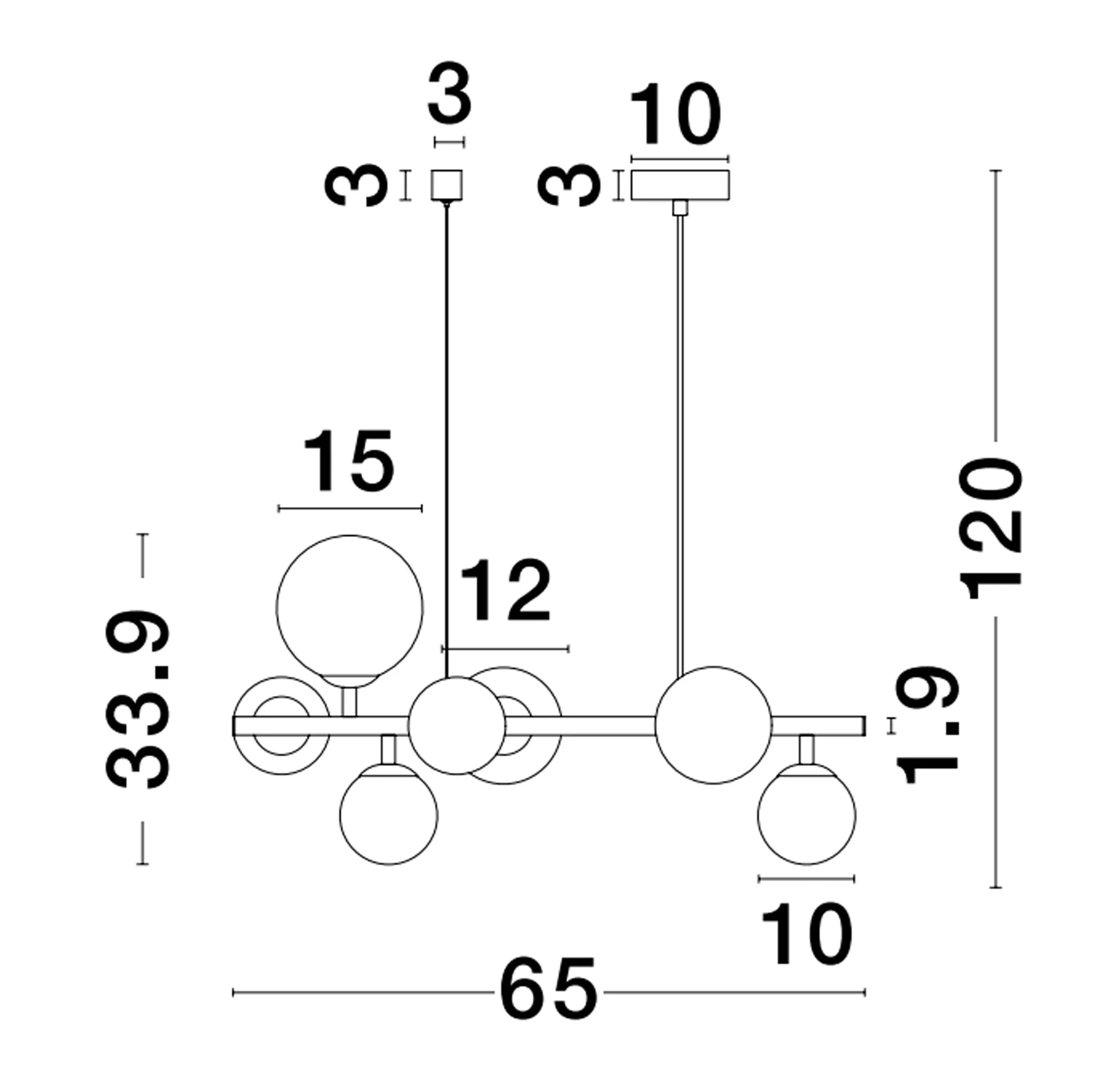 ODILLIA Pendelleuchte  650 mm dimmbar - Image 7