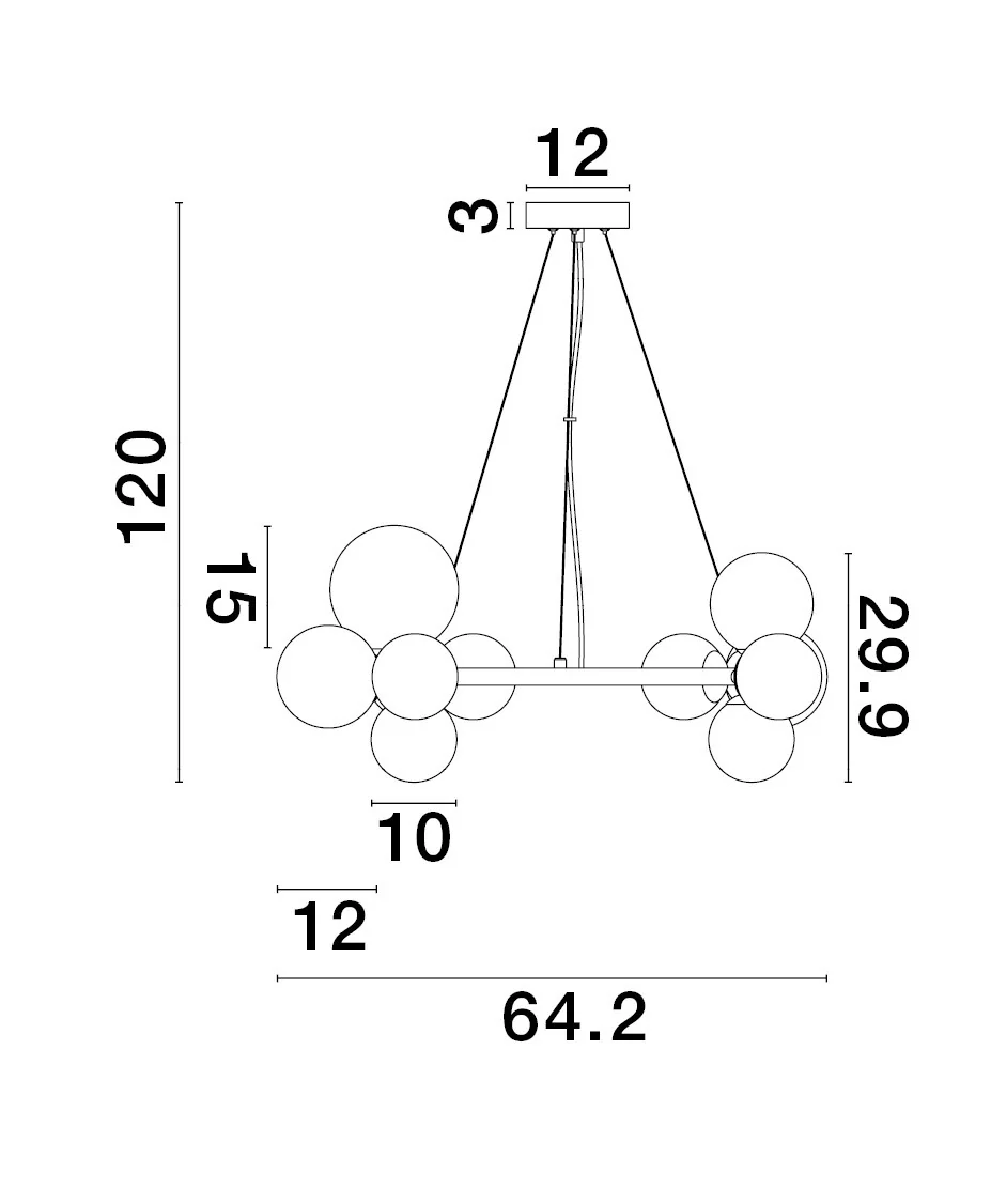 ODILLIA Pendelleuchte  650 mm dimmbar - Image 7