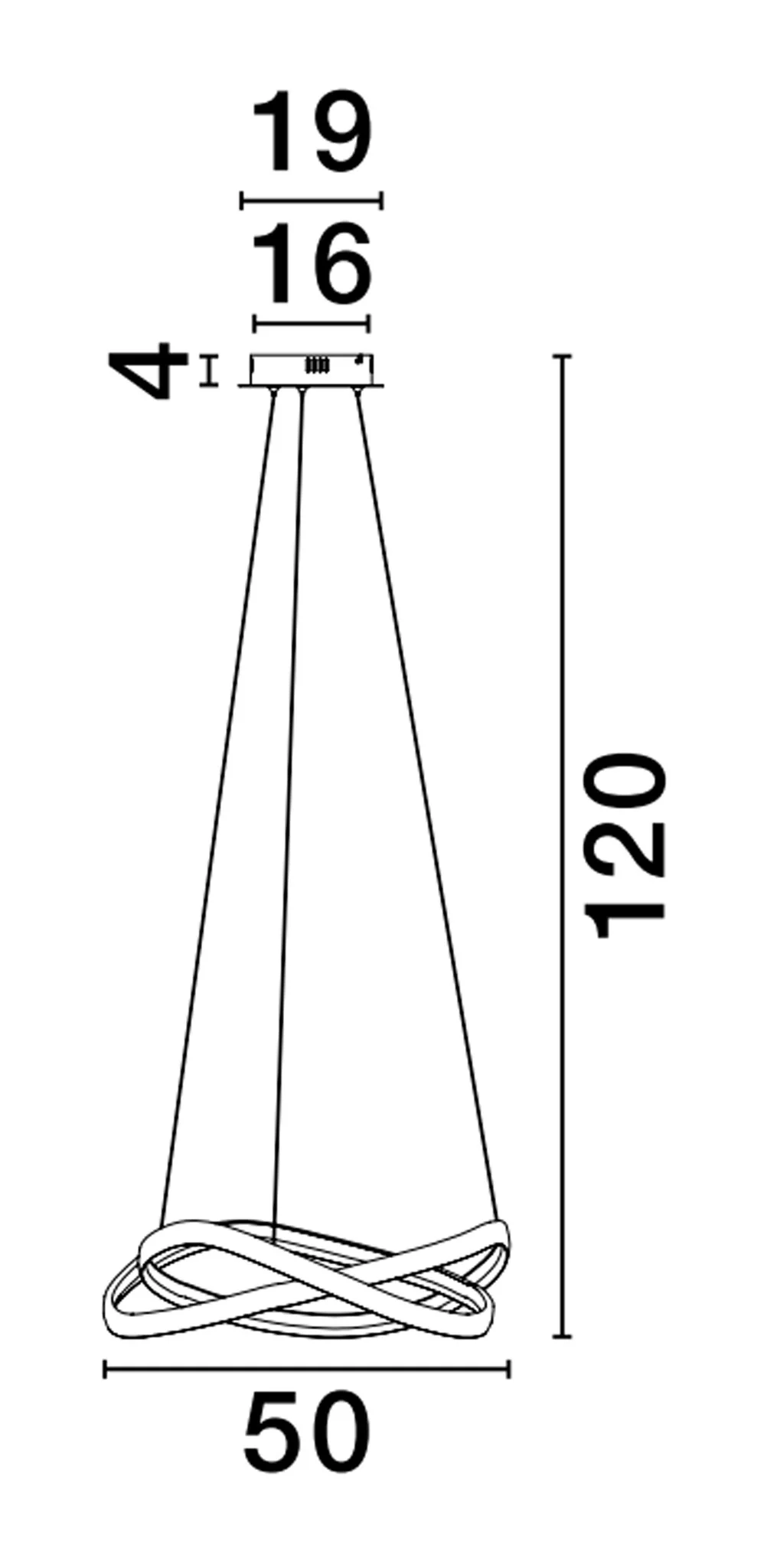 ODREY Pendelleuchte 40 Watt 500 mm 2700-3500-5000 Kelvin dimmbar - Image 4