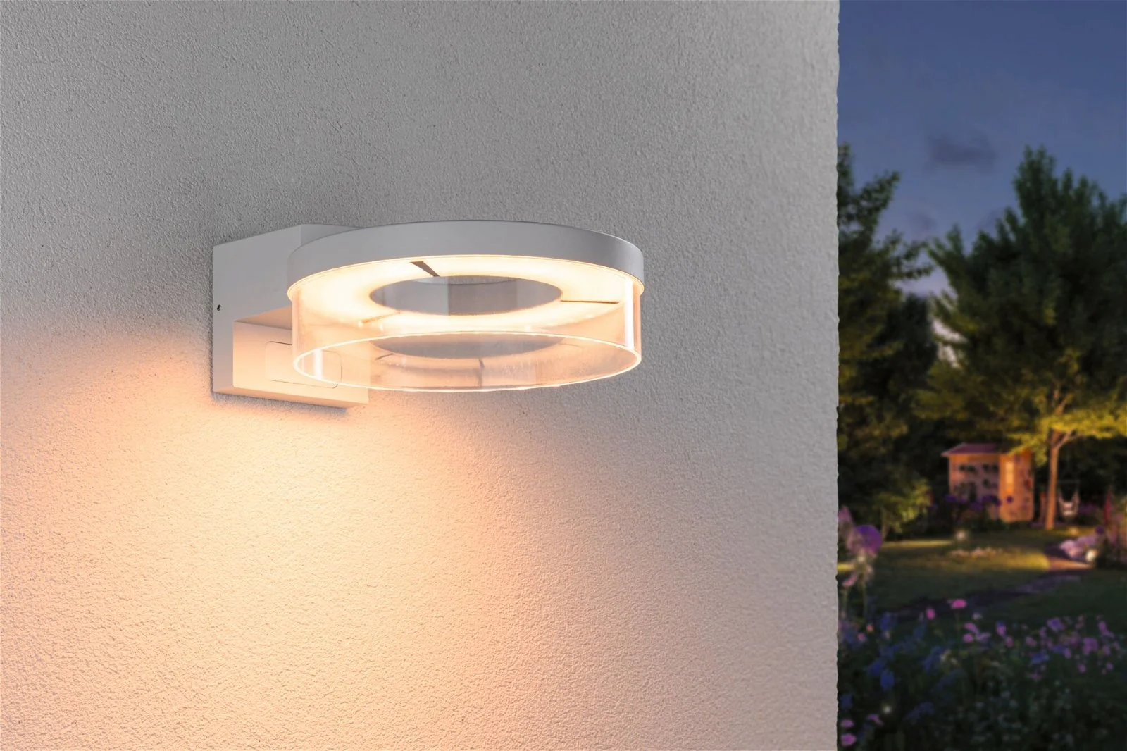 Outd. 230V Wand Capera ZB white Wandaufbauleuchte