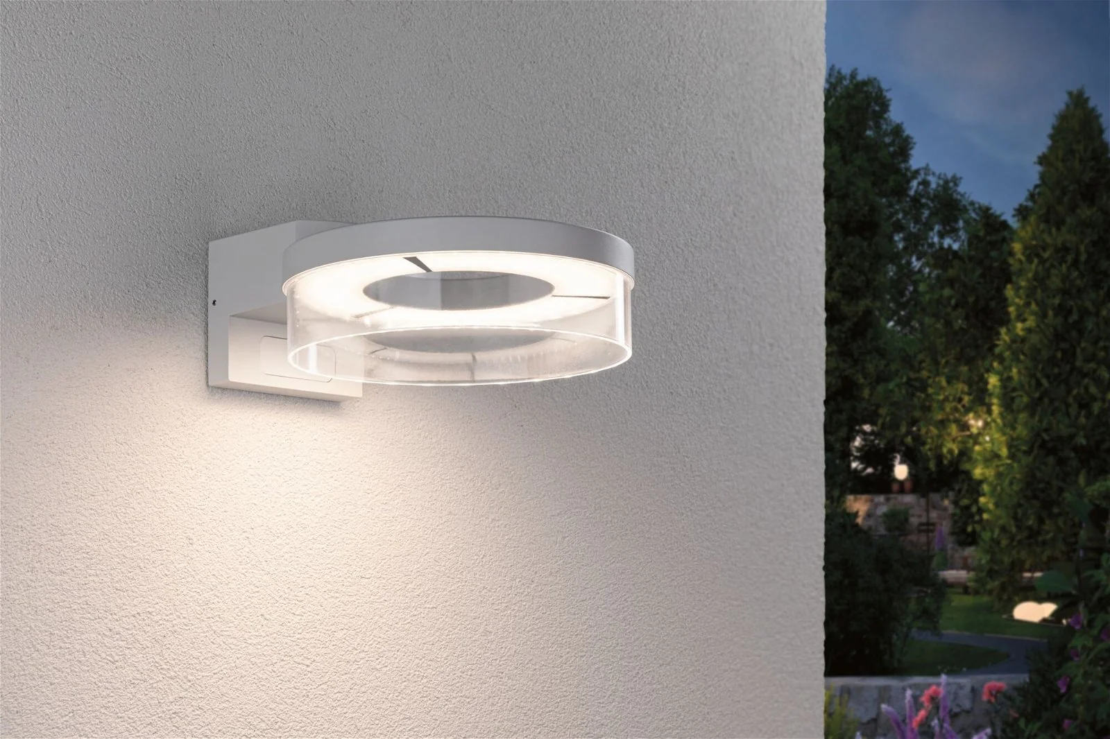 Outd. 230V Wand Capera white Wandaufbauleuchte - Image 2