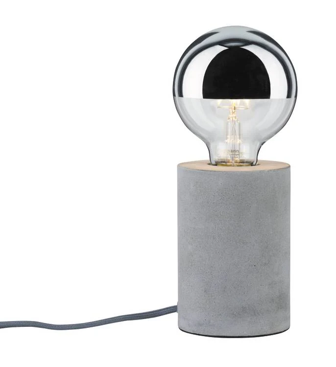 Neordic Mik Tischleuchte rund max.1x20W E27 Grau 230V Beton   Tischleuchte - Image 2