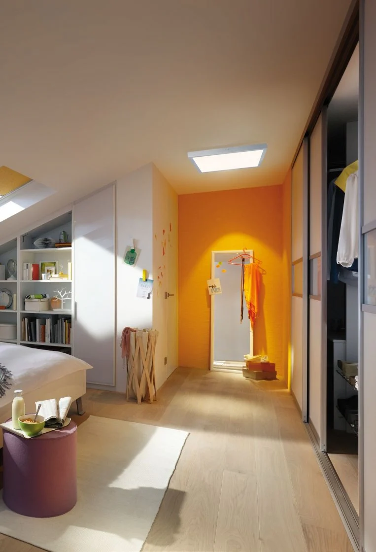 WallCeiling Lunar LED-Panel 600x600mm 26W 230V Chrom matt Alu Wandlampe - Image 3