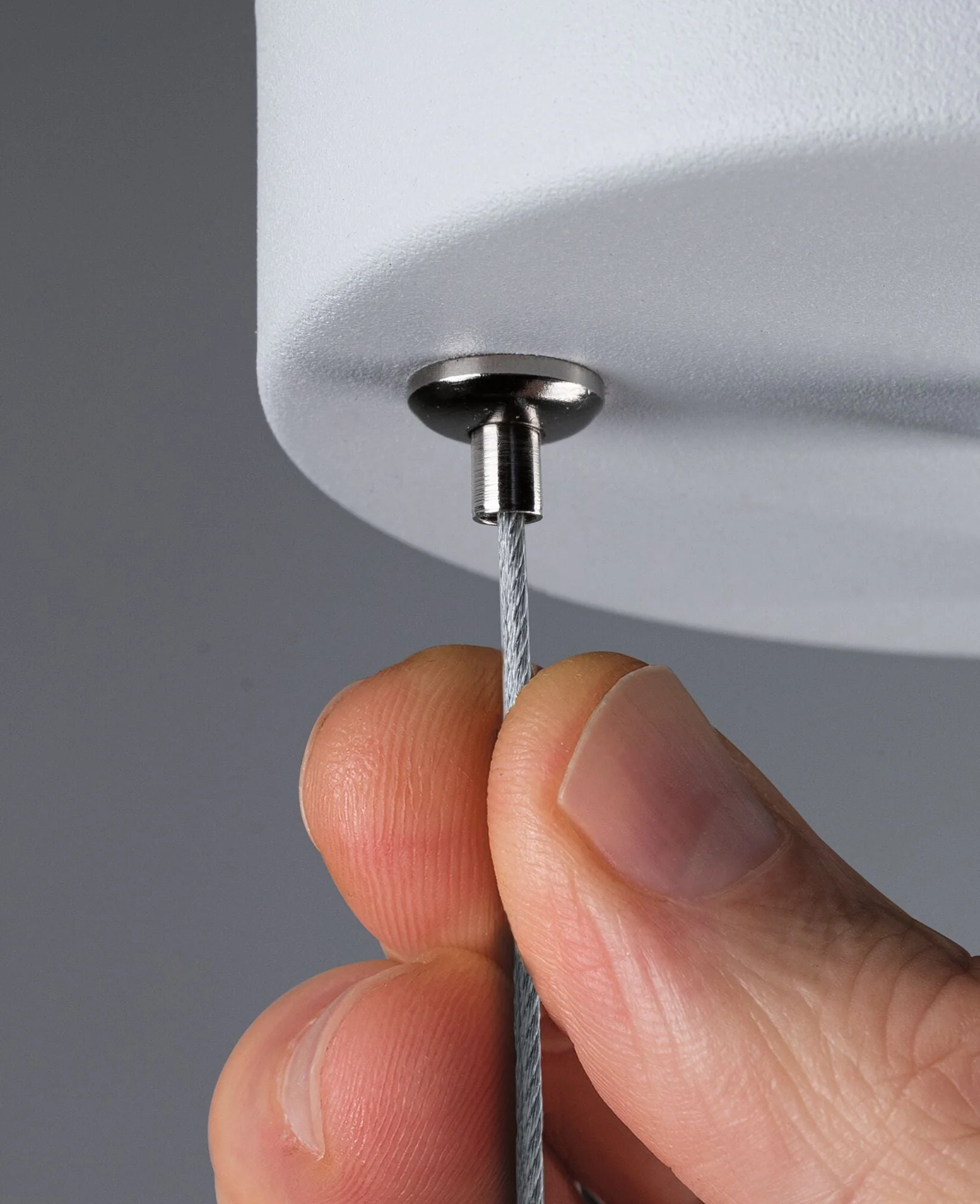 Pendelabhängung Volea Weiß/Silber - Image 4