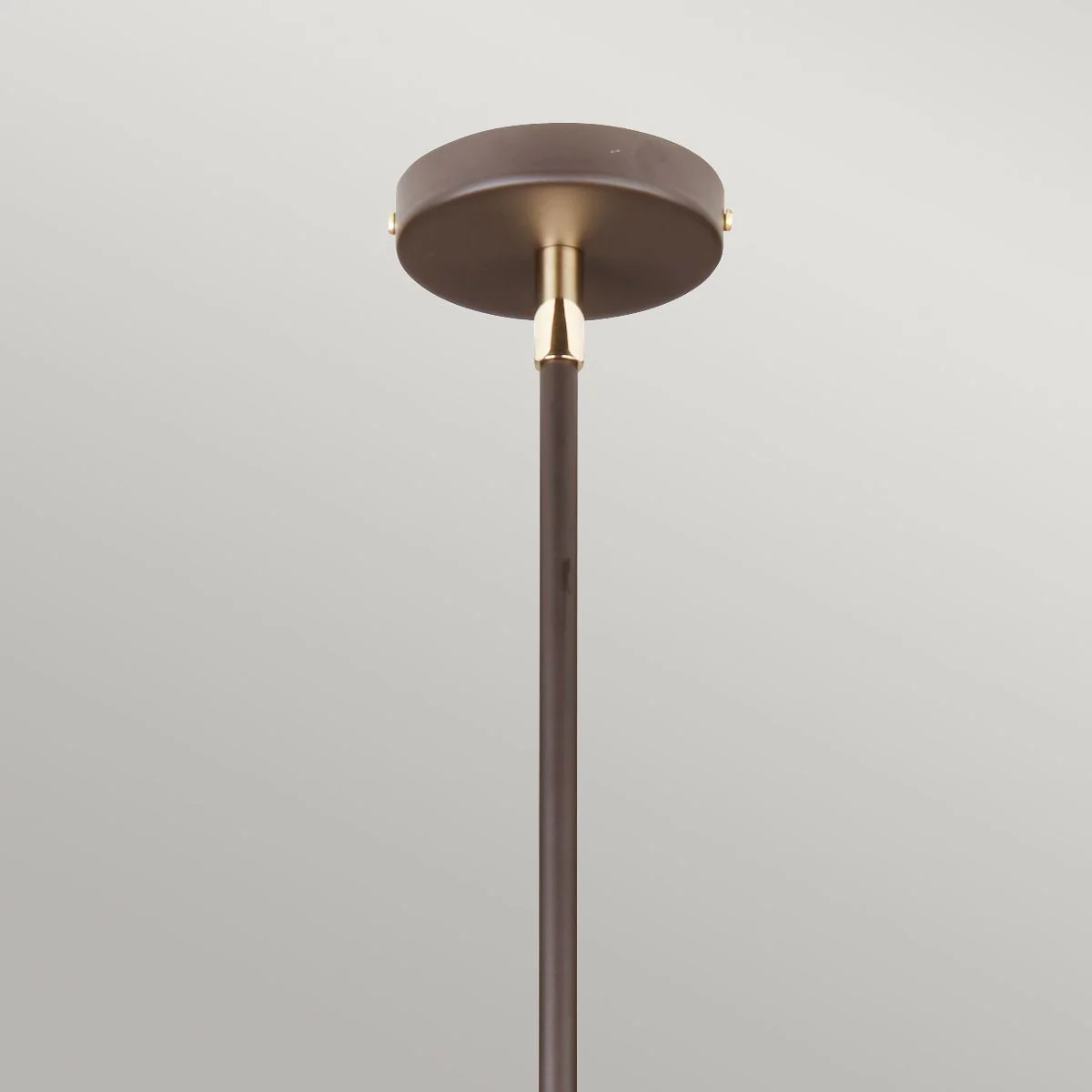 Pendelleuchte Balance 1-flammig - Braun/Poliertes Messing mit braunem Schirm - Image 5