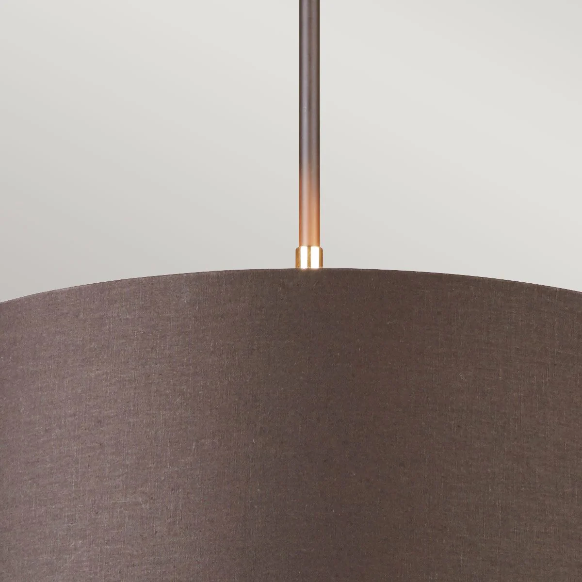 Pendelleuchte Balance 1-flammig - Braun/Poliertes Messing mit braunem Schirm - Image 6