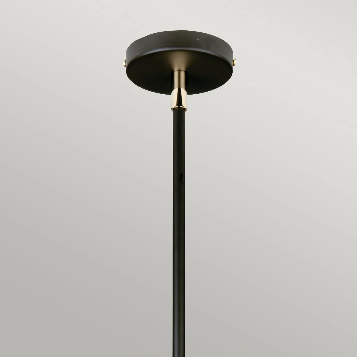 Pendelleuchte Balance 1-flammig - Schwarz/Poliertes Nickel mit weißem Schirm - Image 4