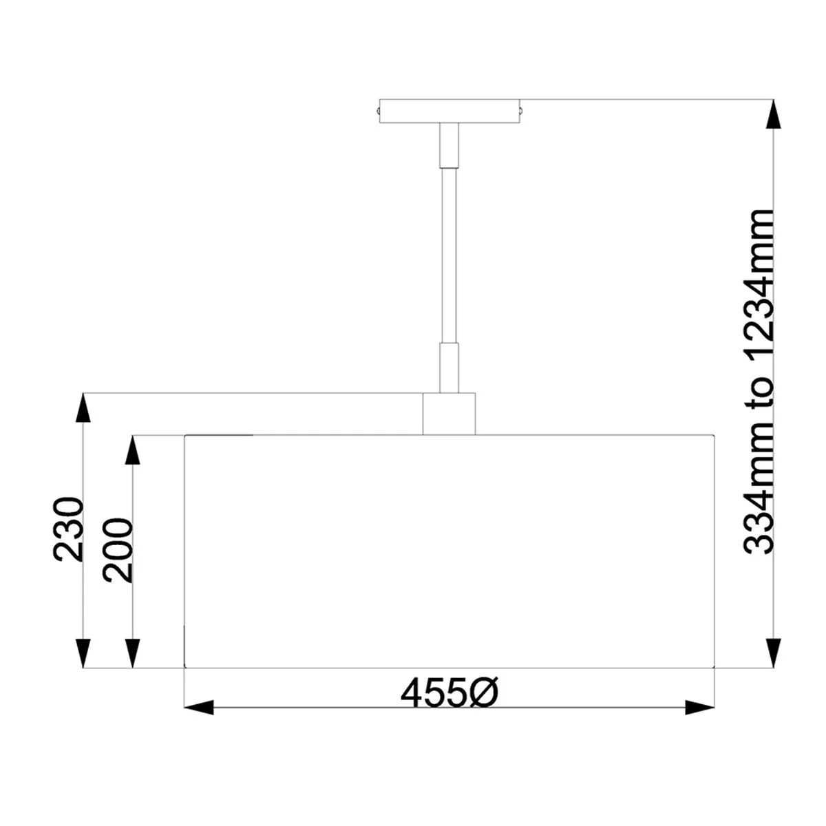 Pendelleuchte Balance 1-flammig - Schwarz/Poliertes Nickel mit weißem Schirm - Image 6