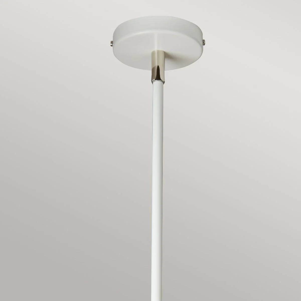 Pendelleuchte Balance 1-flammig - Weiß/Poliertes Nickel mit weißem Schirm - Image 6