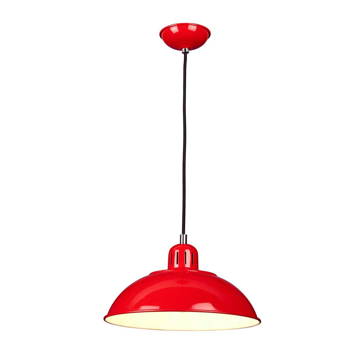 Pendelleuchte Franklin 1-flammig - Rot