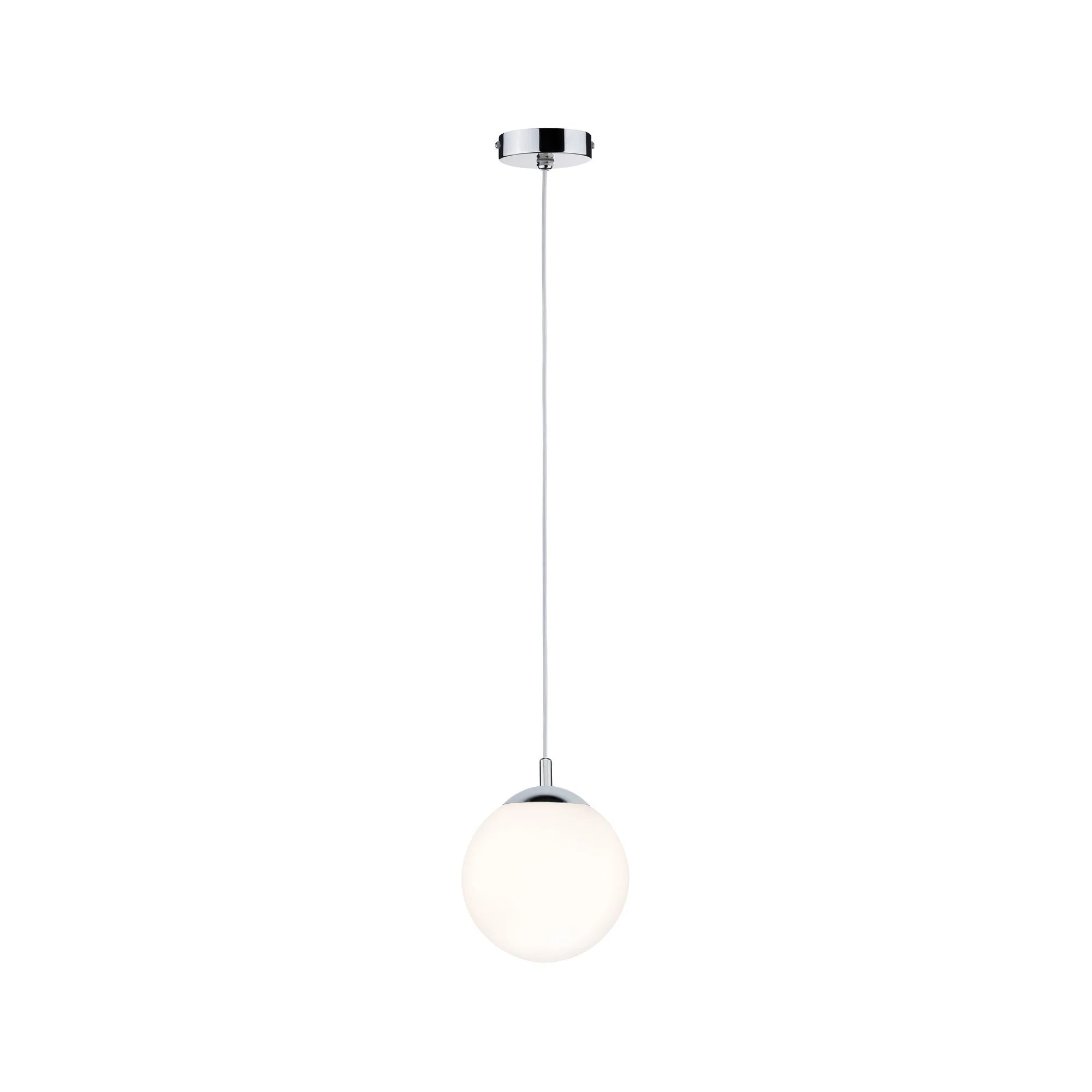 Pendelleuchte Globe IP44 E27 max. 20W Satin/Chrom dimmbar - Image 2