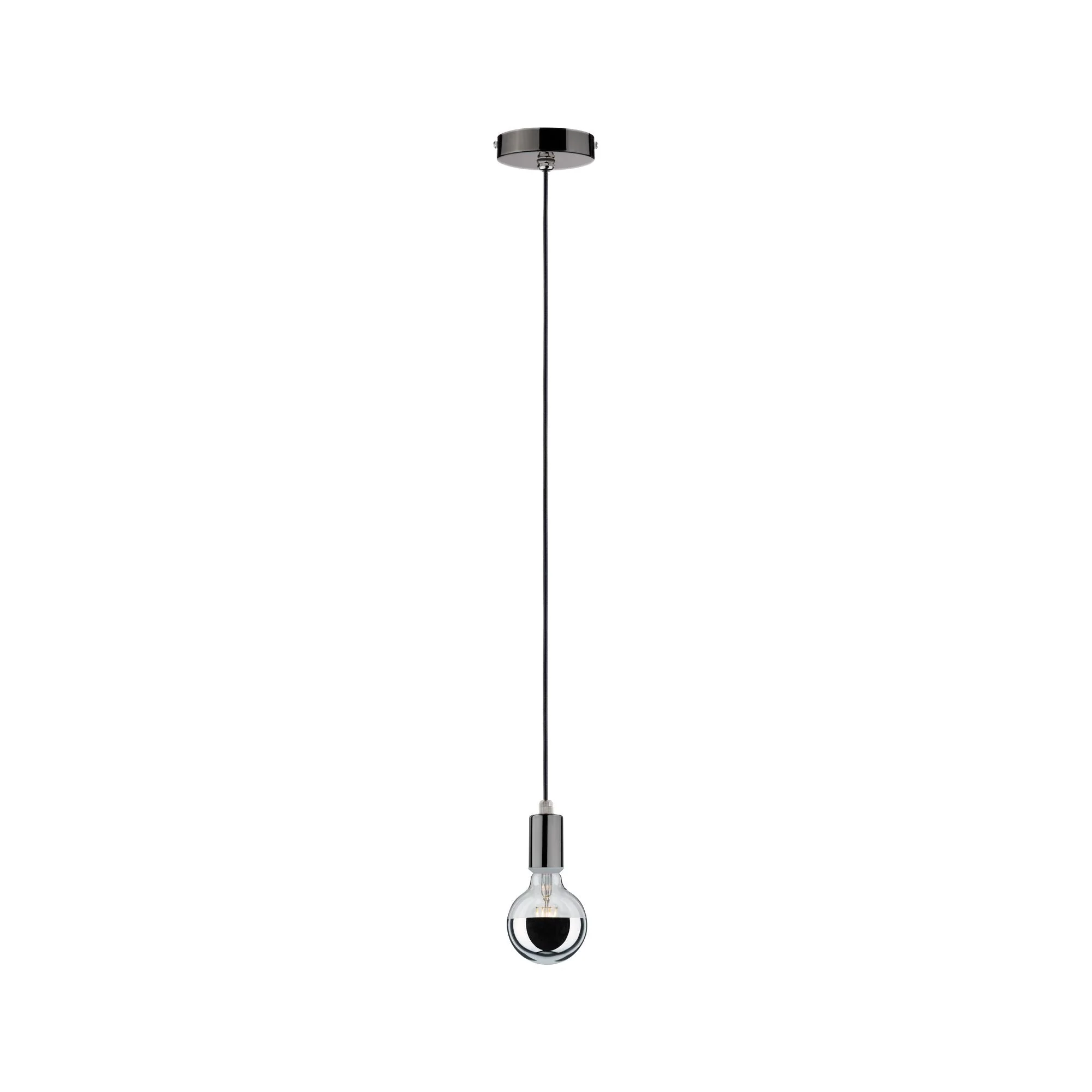 Pendelleuchte Larus IP44 E27 max. 60W Schwarzchrom dimmbar - Image 2