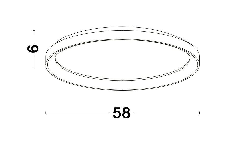 PERTINO Deckenaufbauleuchte 50 Watt 580 mm 3000 Kelvin dimmbar - Image 9