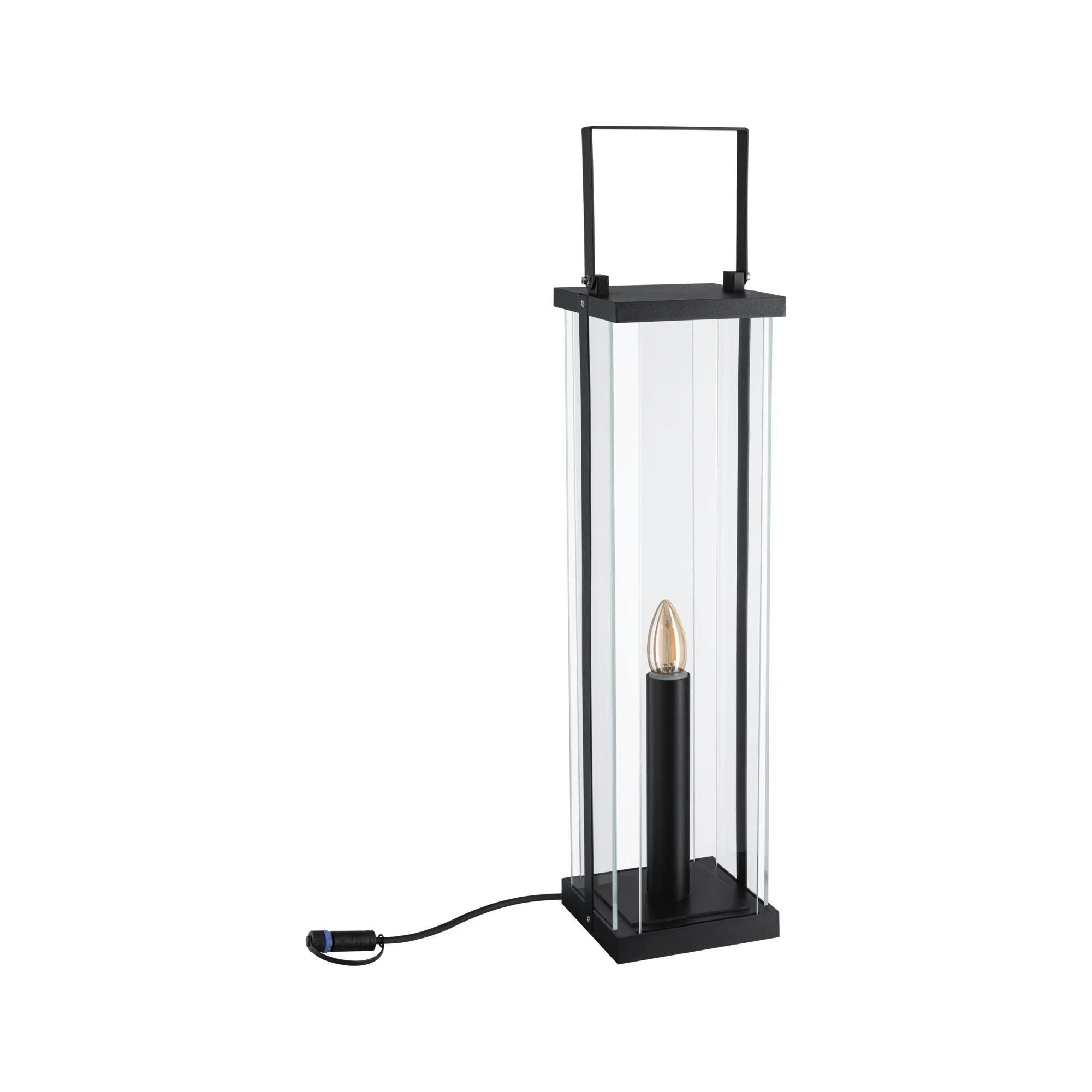 Plug & Shine Laterne Classic IP44 K 2W 24V Anthrazit 56cm E14 - Image 3