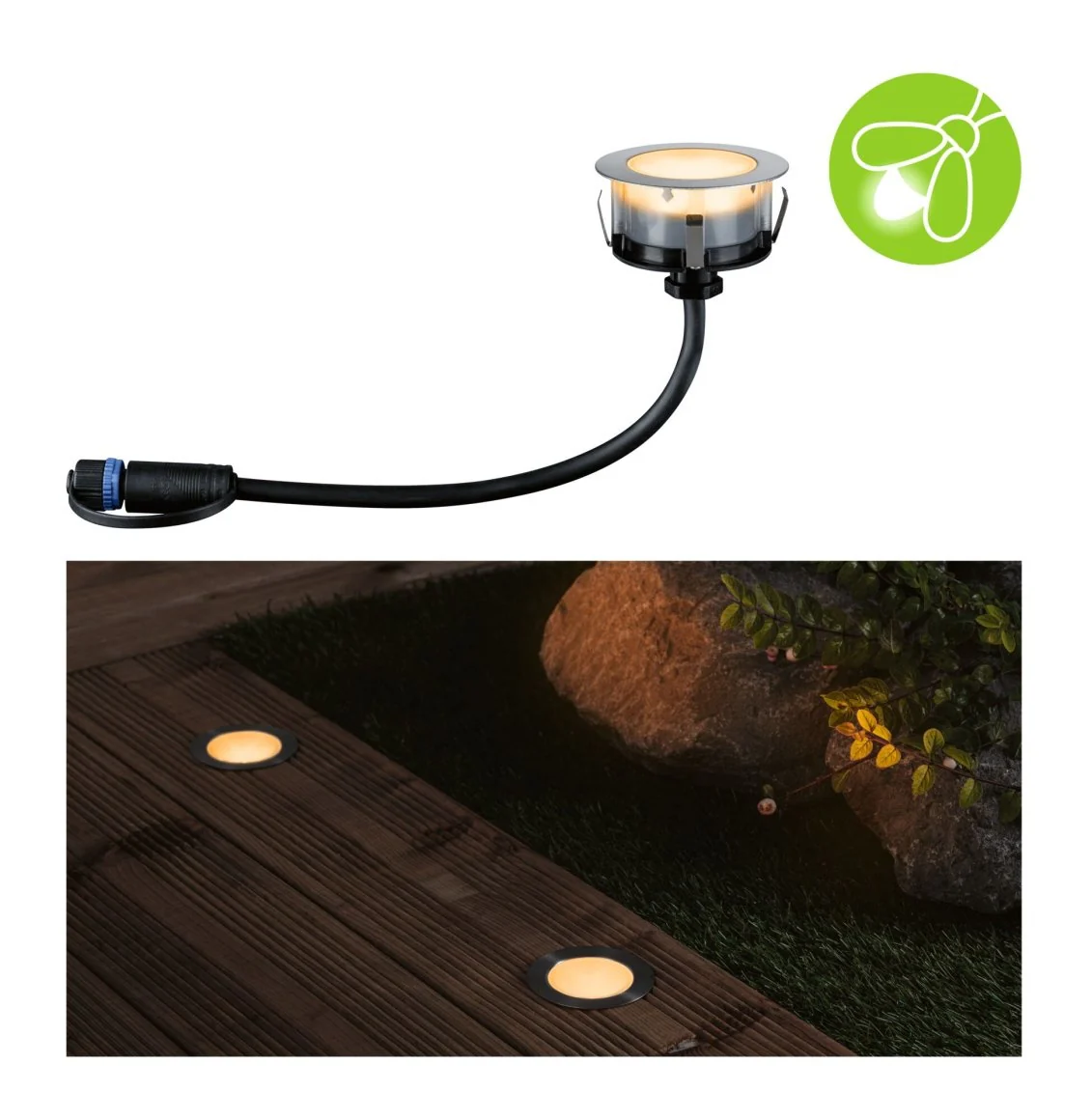 Plug & Shine LED Bodeneinbauleuchte Floor Einzelleuchte Insektenfreundlich