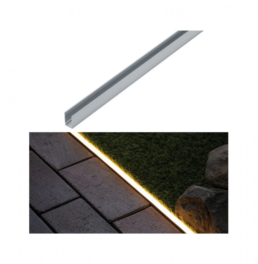 Plug & Shine LED Strip Profil Warmweiß Aluminiumprofil  1m