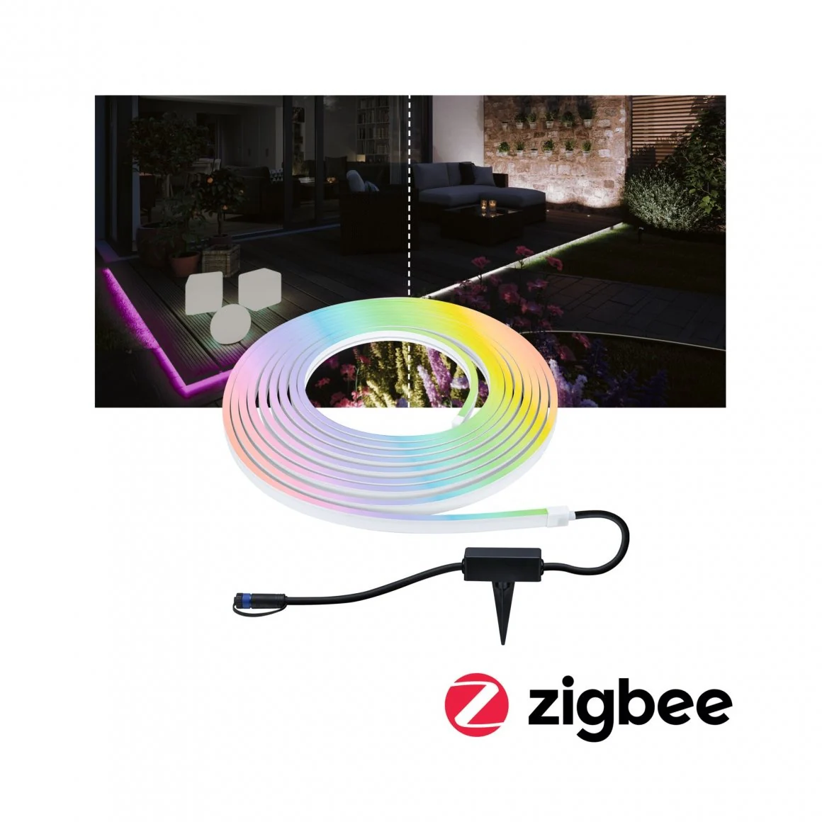 Plug & Shine LED Stripe Smooth  IP67 3000K Weiß