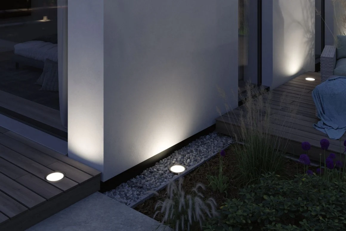 Plug & Shine LED Wandfluter Ocos IP67 3000K 6,1W Anthrazit - Image 3