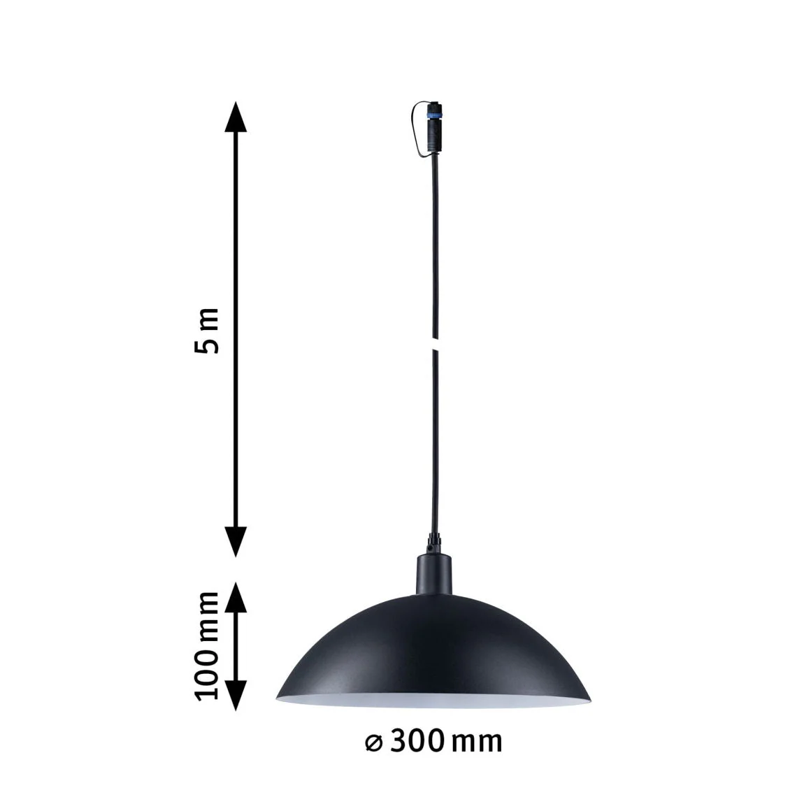 Plug & Shine Pendelleuchte Mapalo IP44 3000K 2W Anthrazit - Image 2