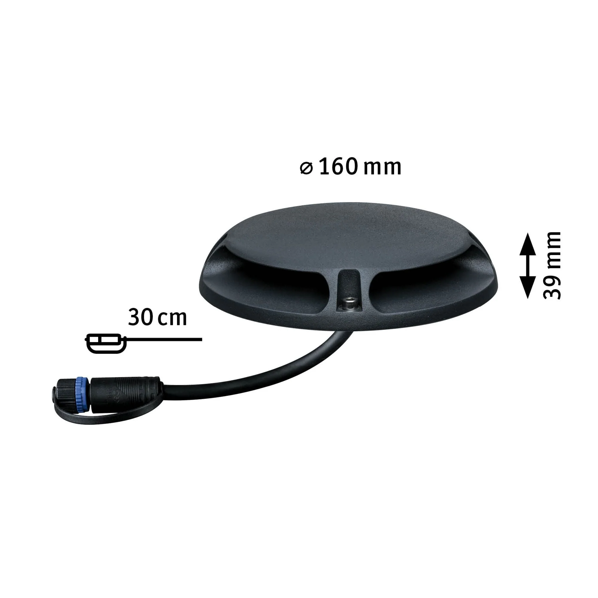 Plug & Shine Warmweiß  Einzelspot Zweifacher Lichtaustritt, 180° IP67 3000K 2x3,3W Anthrazit - Image 2