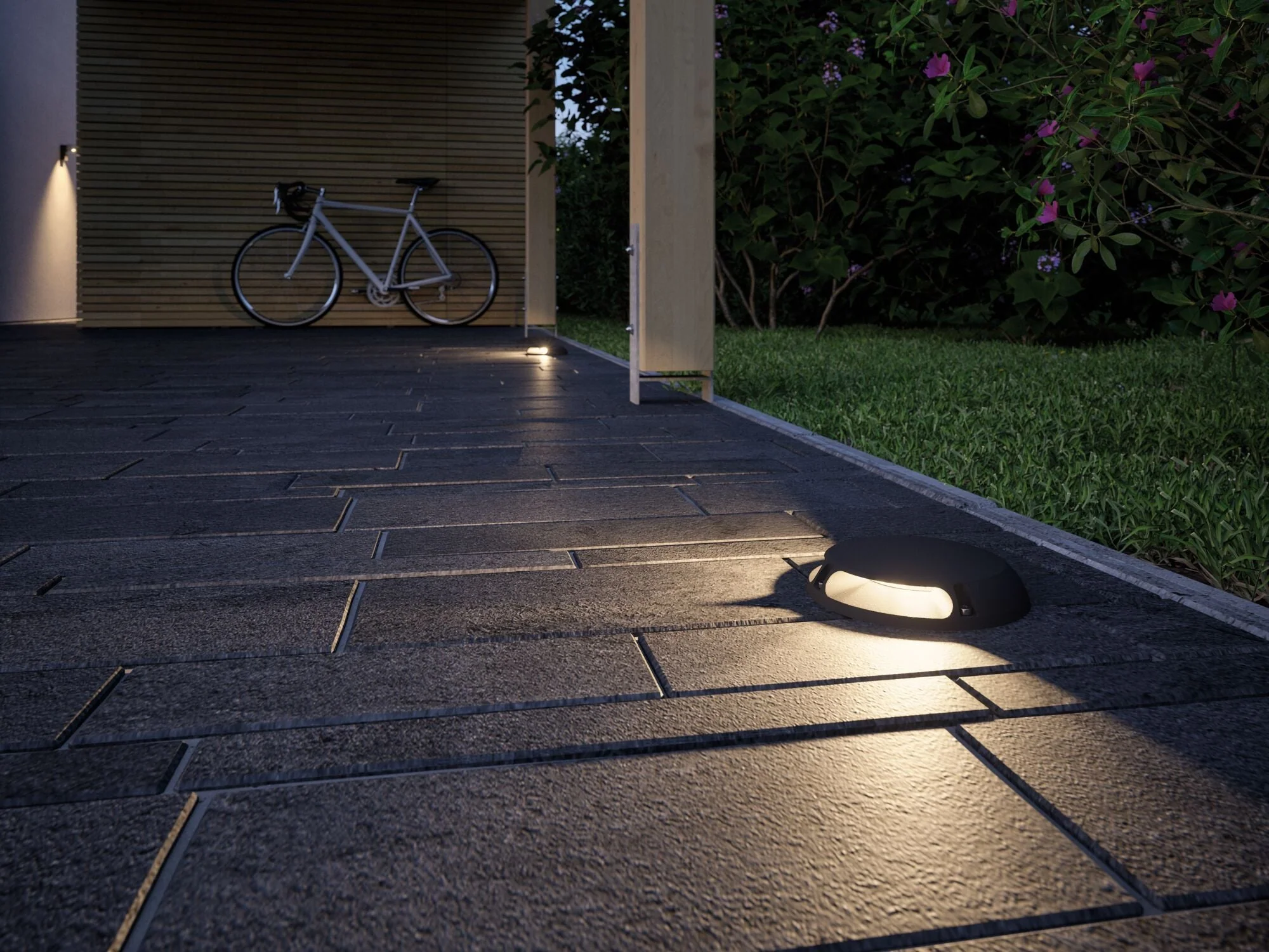 Plug & Shine Warmweiß  Einzelspot Zweifacher Lichtaustritt, 180° IP67 3000K 2x3,3W Anthrazit - Image 4