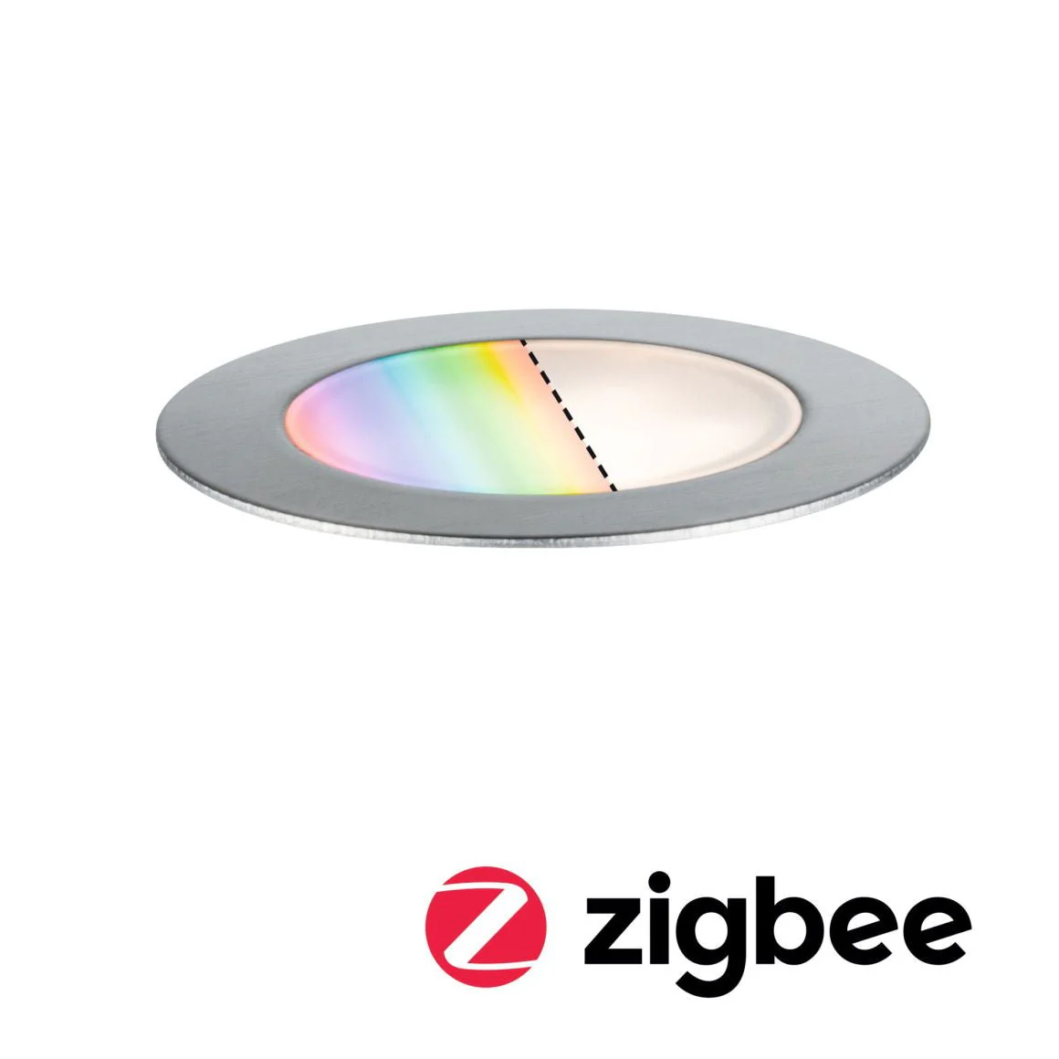 Plug & ShineLED BodeneinbauleuchteSmart Home Zigbee 3.0 Floor Einzelleuchte IP67 RGBW+ 2W Edelstahl