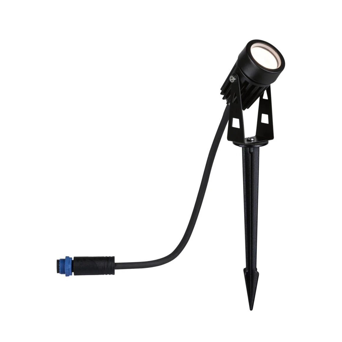 Plug & ShineLED Gartenstrahler Warmweiß Einzelspot IP65 3000K 2W Schwarz