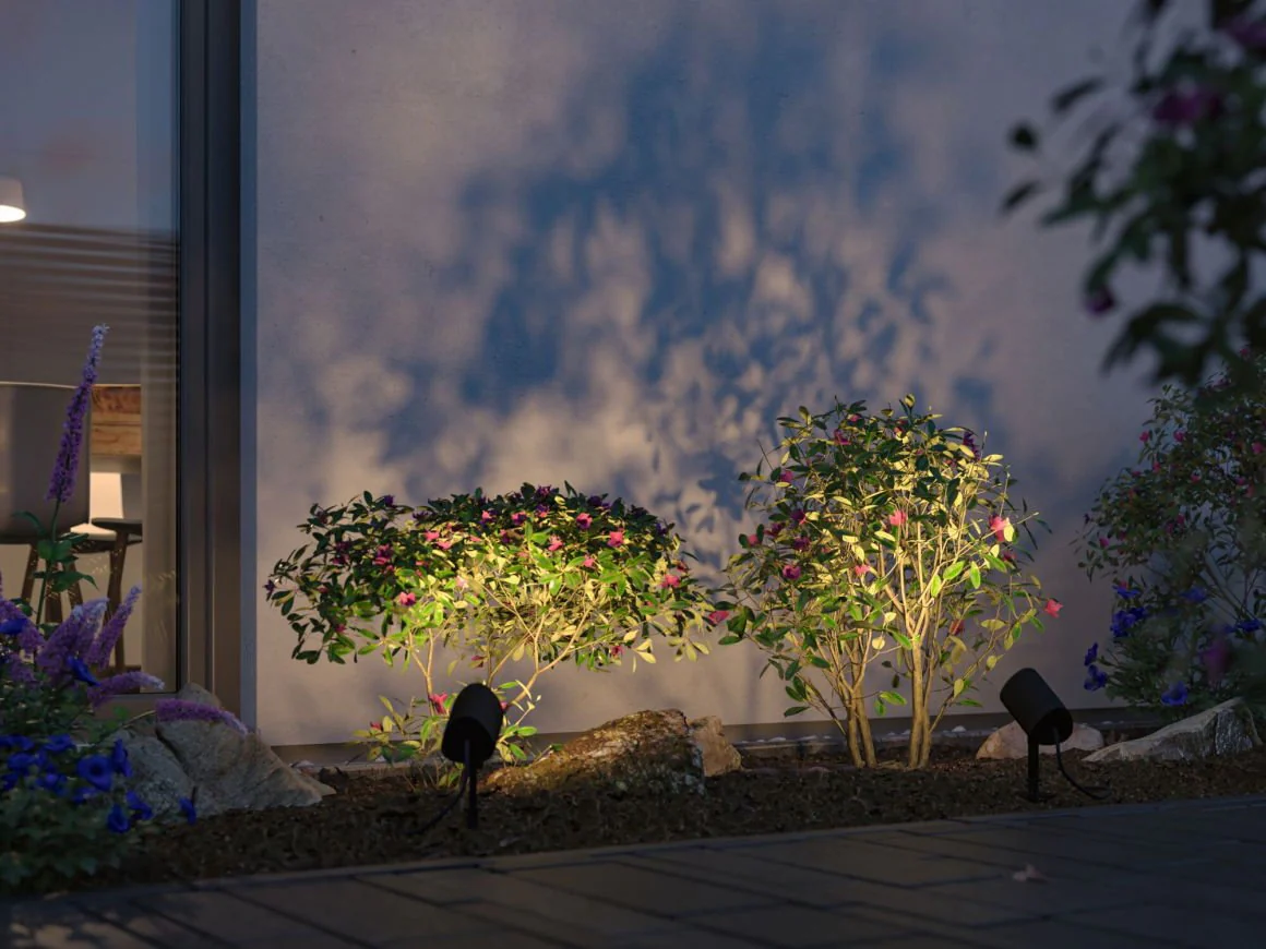 Plug & ShineLED GartenstrahlerSmart Home Zigbee 3.0 Shira IP65 RGBW+ 6,5W Anthrazit - Image 4
