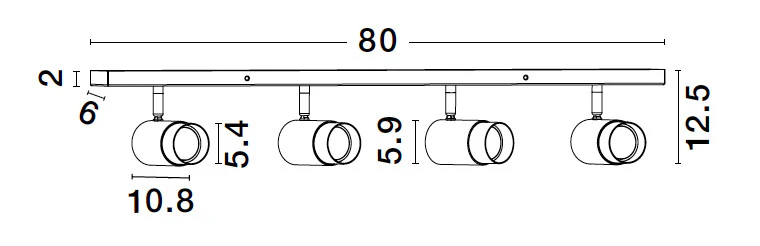 POGNO Deckenaufbauleuchte 800 mm dimmbar - Image 7
