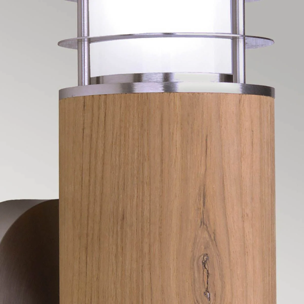 Poole 1-flammige Wandleuchte - Teak und Edelstahl - Image 4