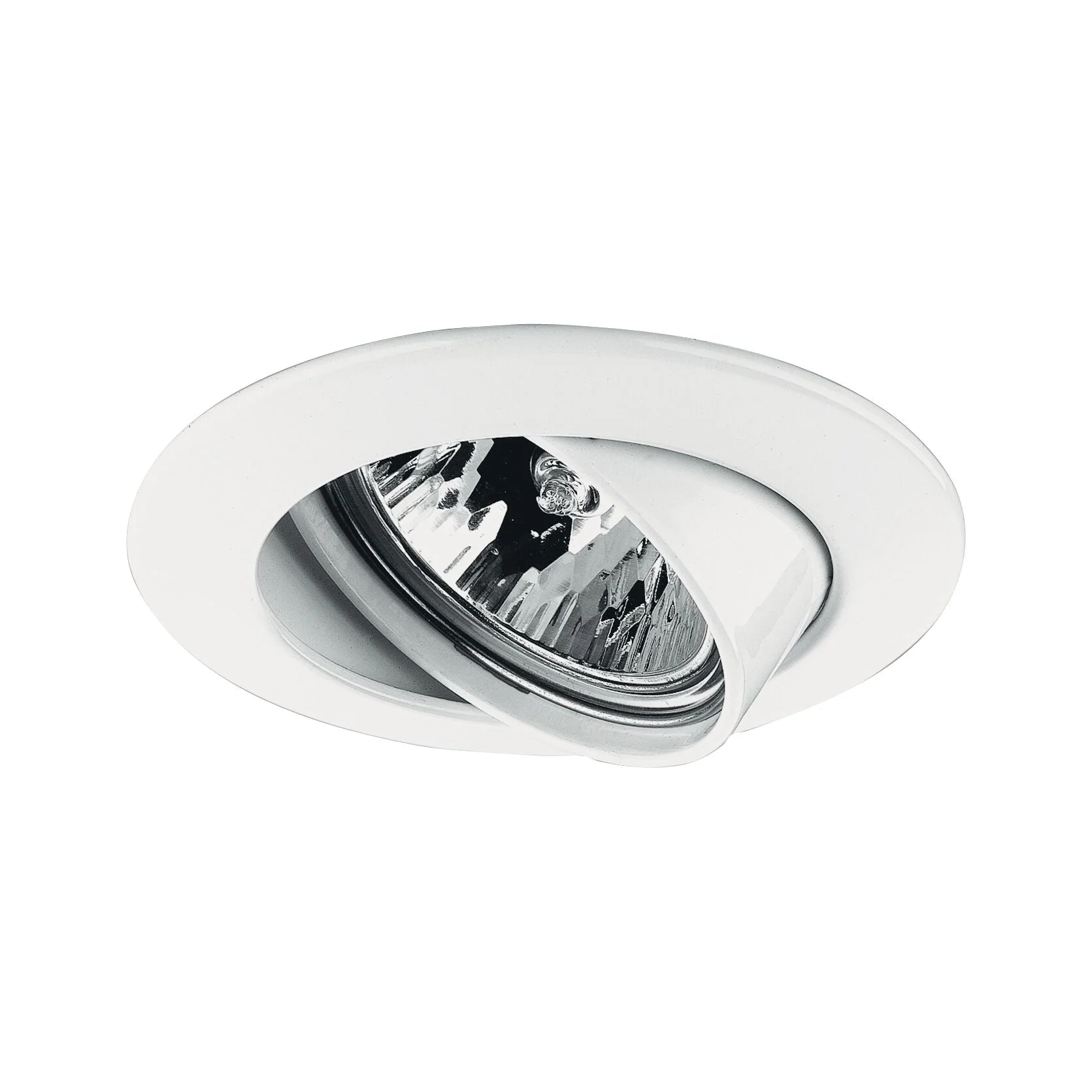 Premium Einbauleuchte  schwenkbar rund 83mm 30° GU5,3 max. 50W 230/12V dimmbar Weiß
